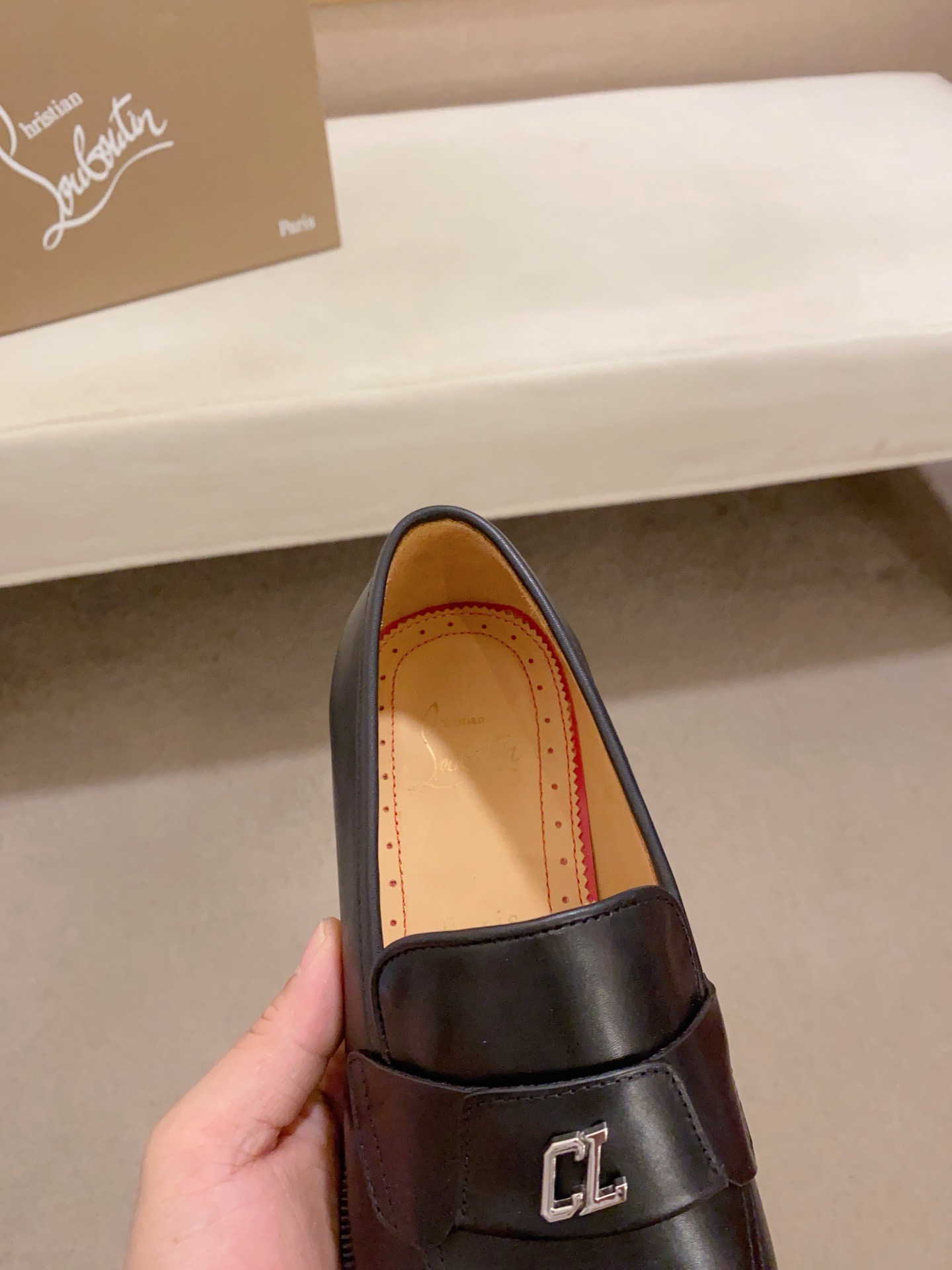 Christian Louboutin Men's Black Leather Loafers, Sizes 39-44 7 i1741936236764 4965 0 5