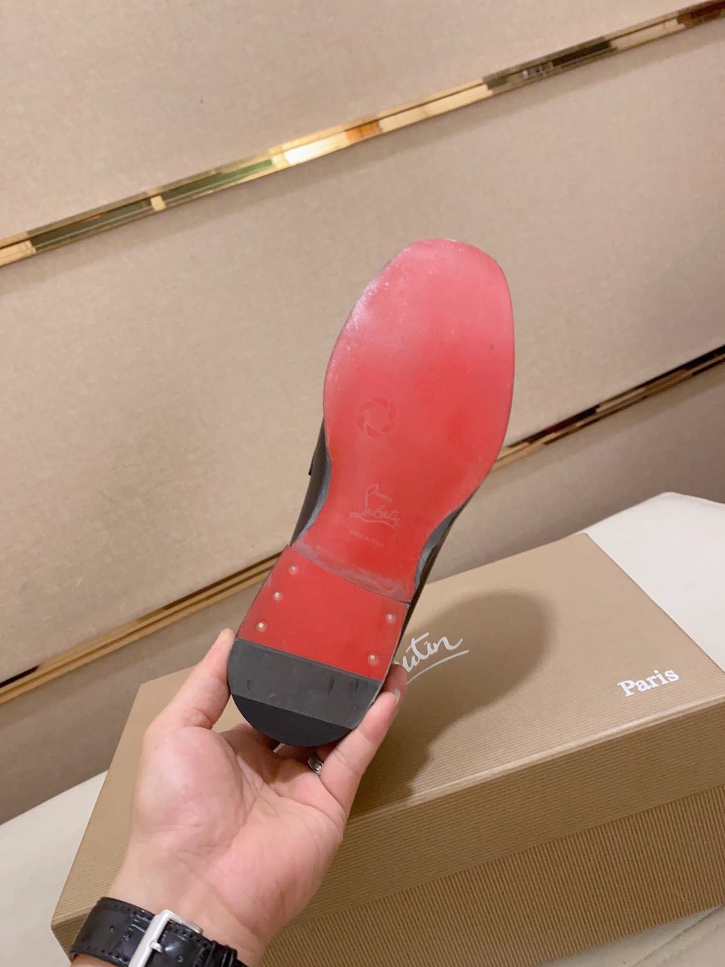 Christian Louboutin Men's Black Leather Loafers, Sizes 39-44 10 i1741936237240 1256 0 8