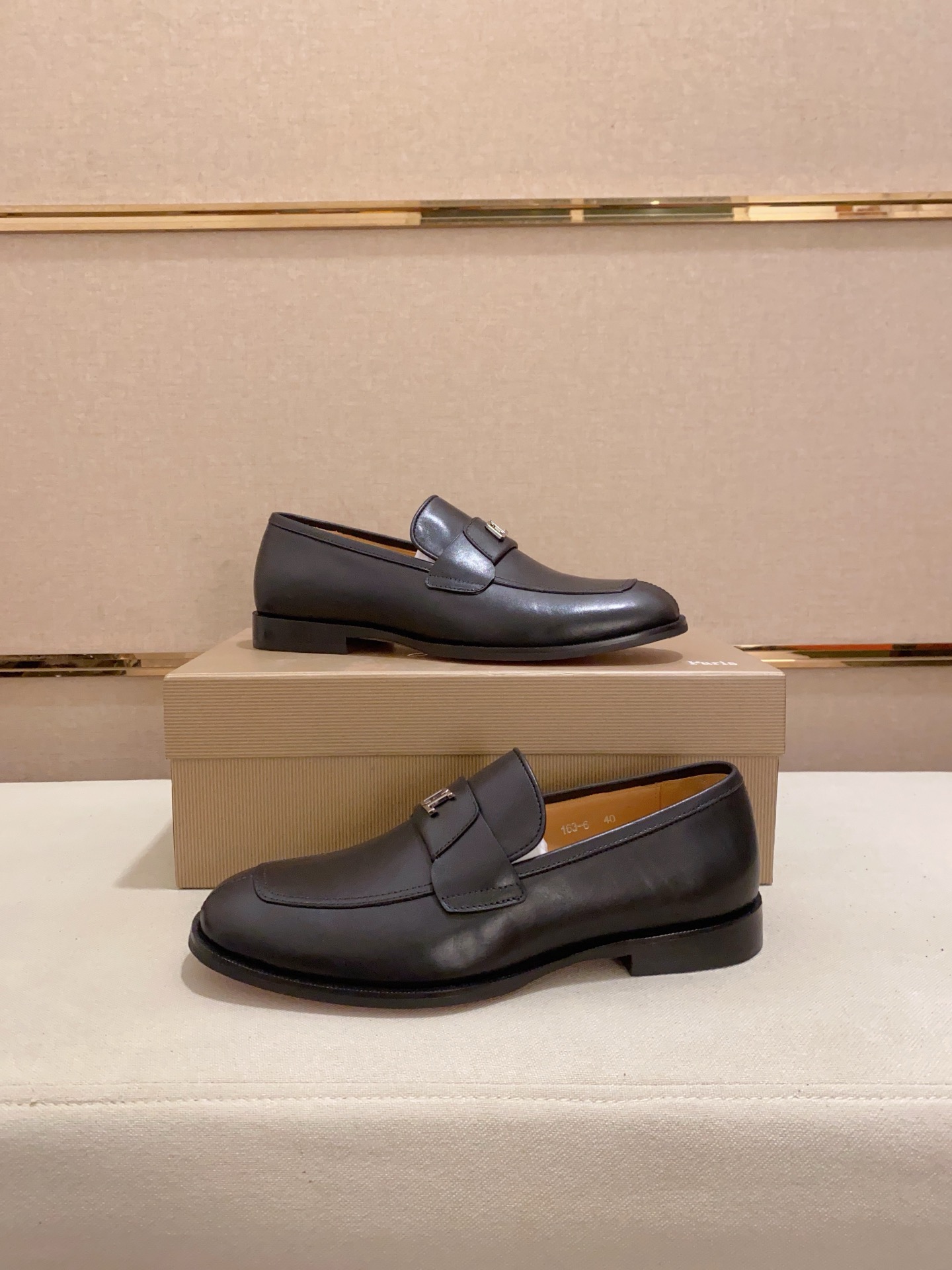 Christian Louboutin Men's Black Leather Loafers, Sizes 39-44 8 i1741936237240 7309 0 6