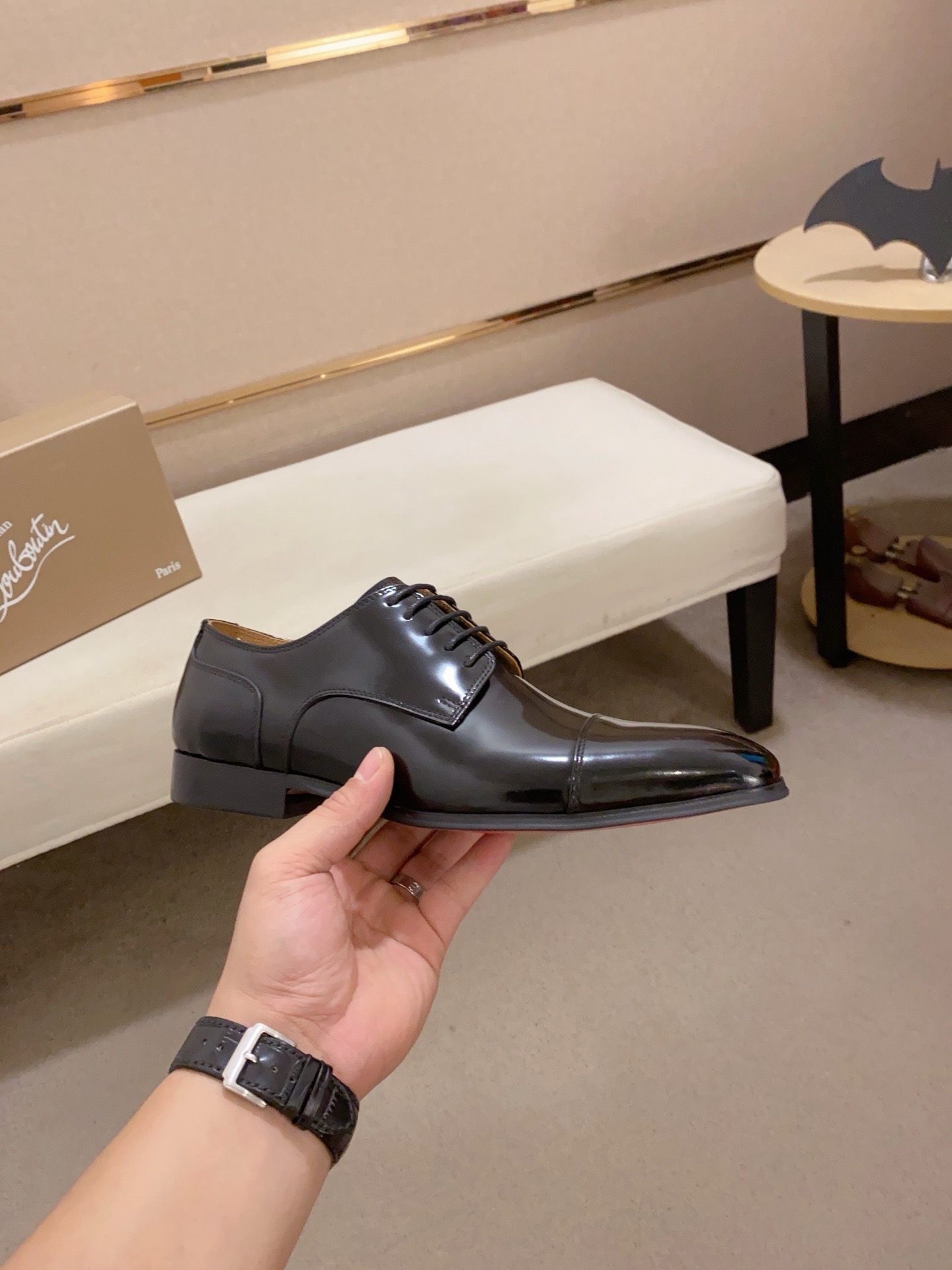 Christian Louboutin Men's Black Leather Dress Shoes - Size 39-44 5 i1741936281497 9787 0 3