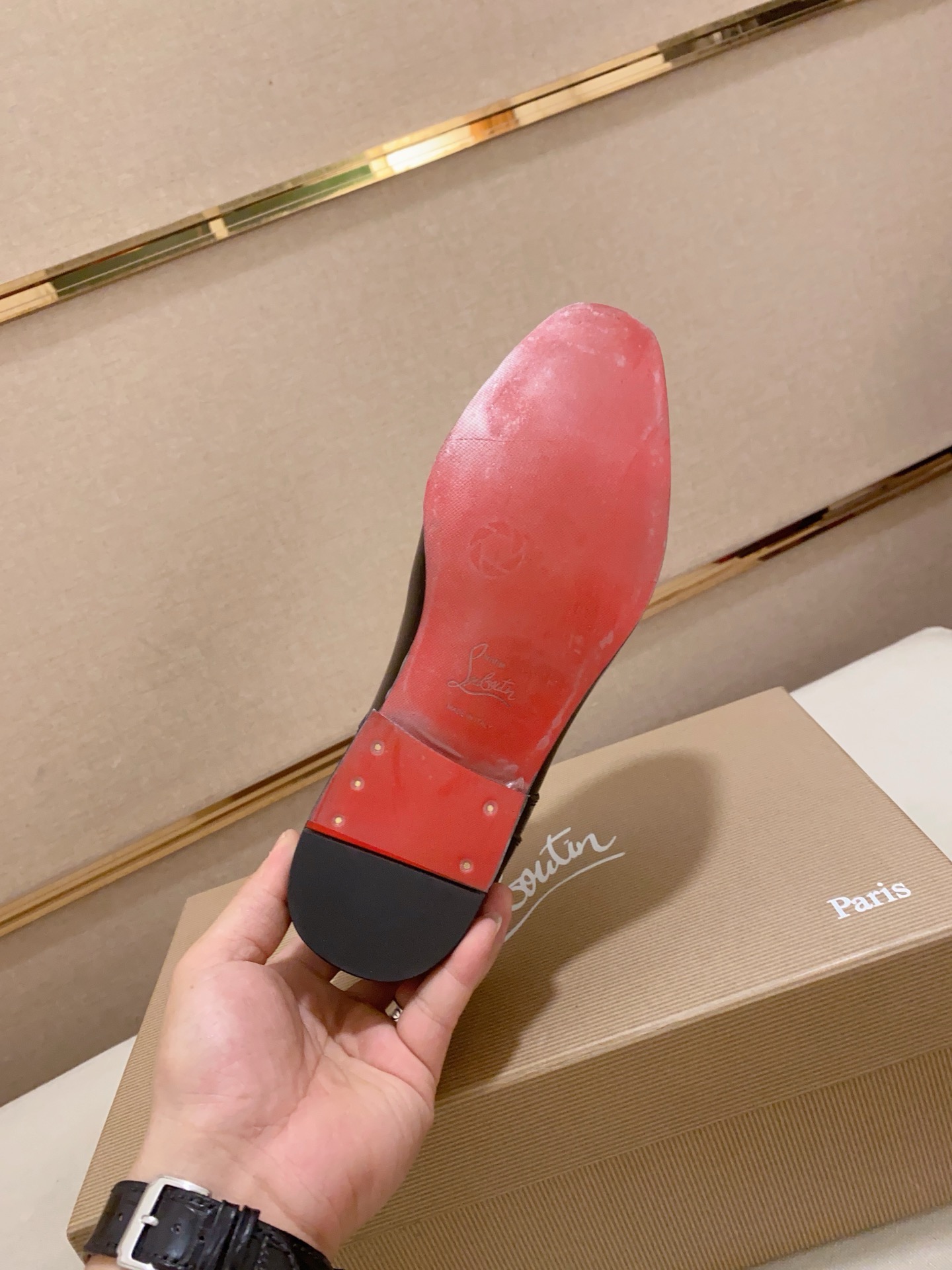 Christian Louboutin Men's Black Leather Dress Shoes - Size 39-44 10 i1741936300405 4122 0 8