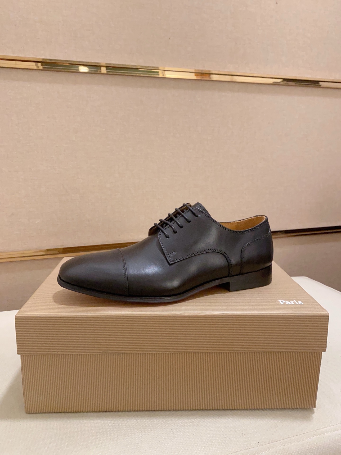 Christian Louboutin Men's Black Leather Dress Shoes - Size 39-44