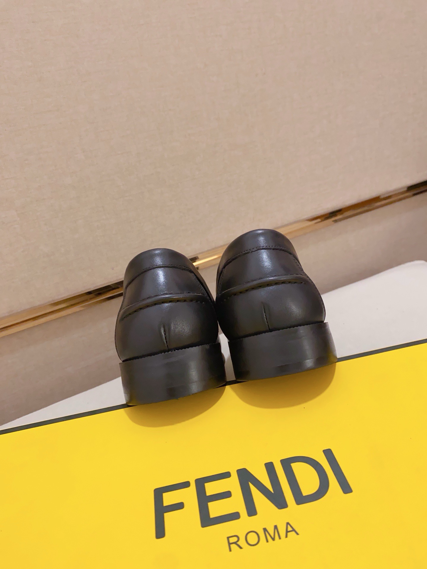 Fendi Men's Leather Loafers with Metal Hardware - New Collection 9 i1742033451466 8028 0 7