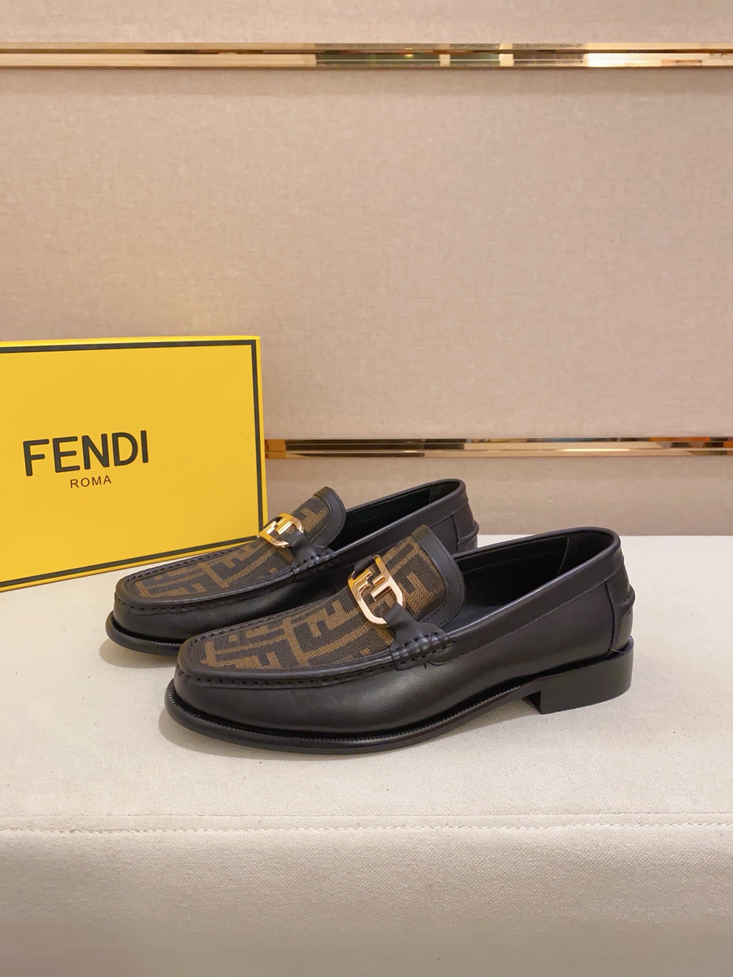 Fendi Men's Leather Loafers with FF Motif, Size 38-44 4 i1742033479218 915 0 2