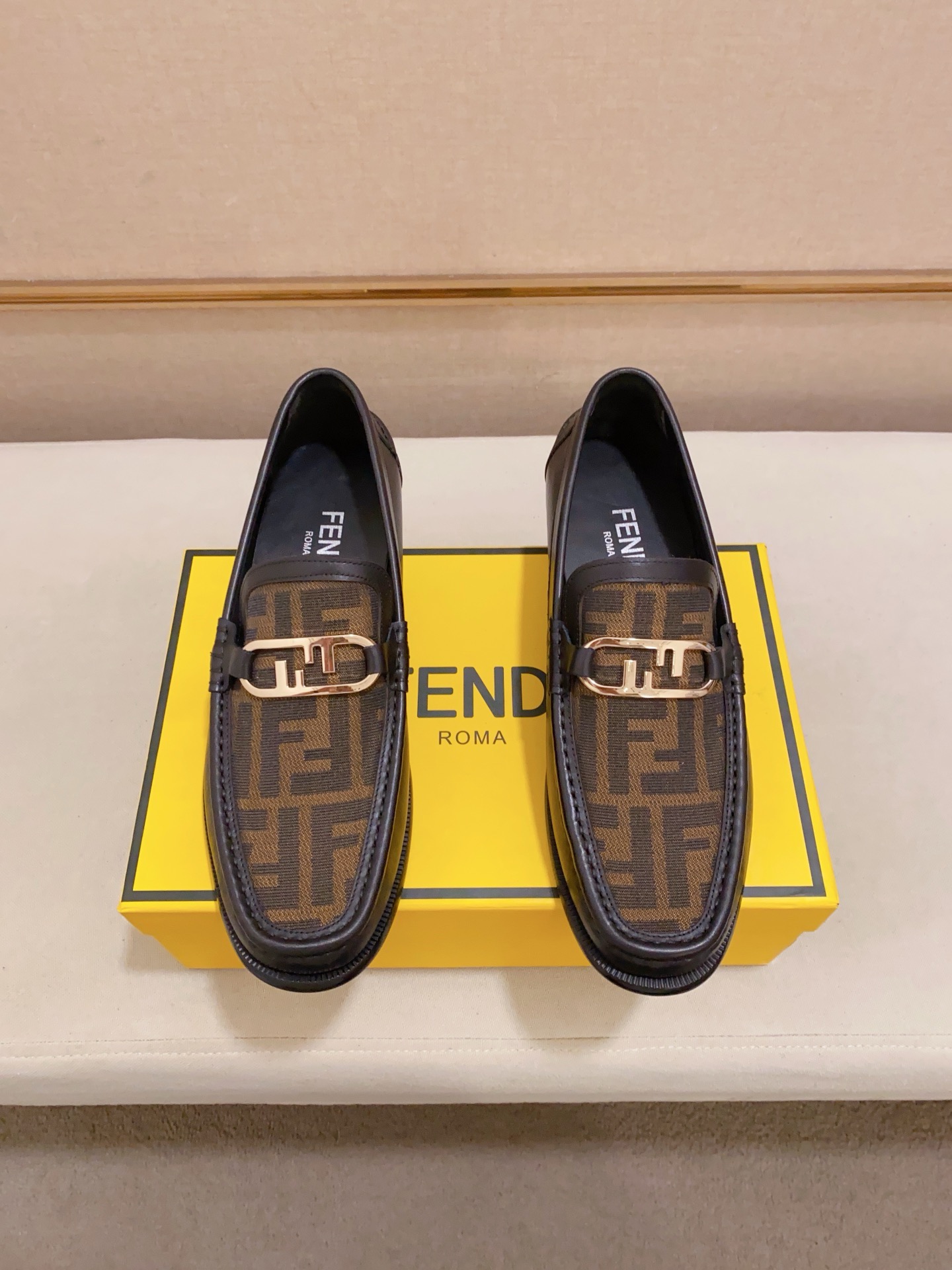 Fendi Men's Leather Loafers with FF Motif, Size 38-44 8 i1742033479219 955 0 6