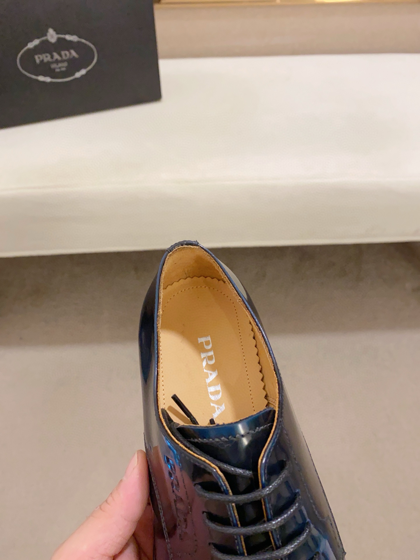 Prada Men's Leather Oxford Dress Shoes - Classic Style, Premium Comfort 8 i1742109641994 4686 0 6