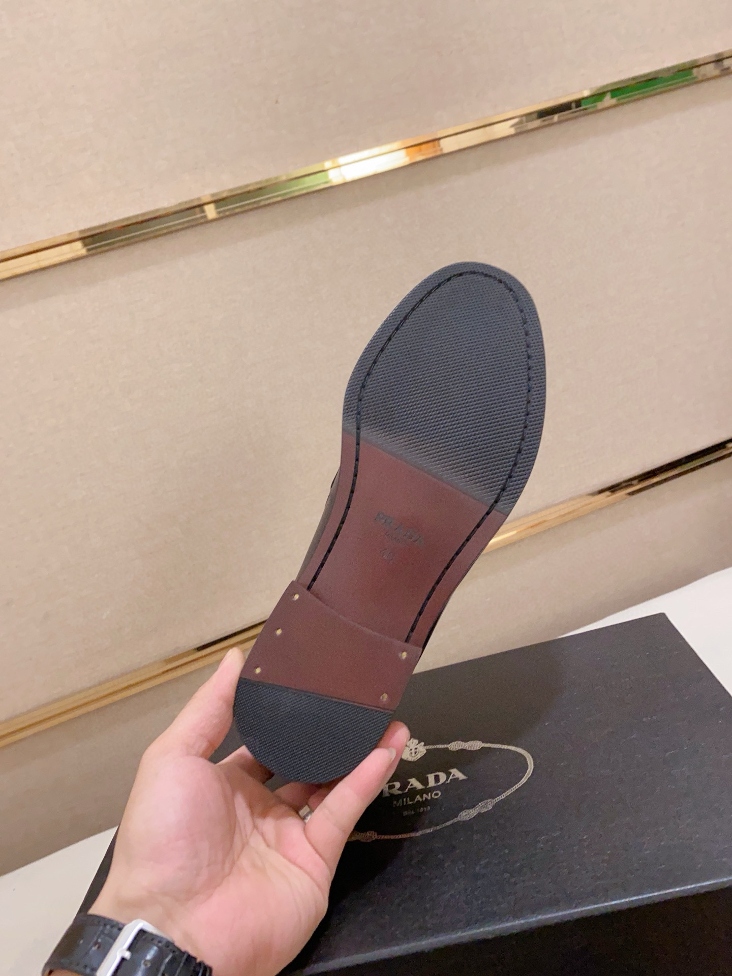 Prada Men's Leather Loafers with Metal Buckle - New Collection 9 i1742109834789 6062 0 7