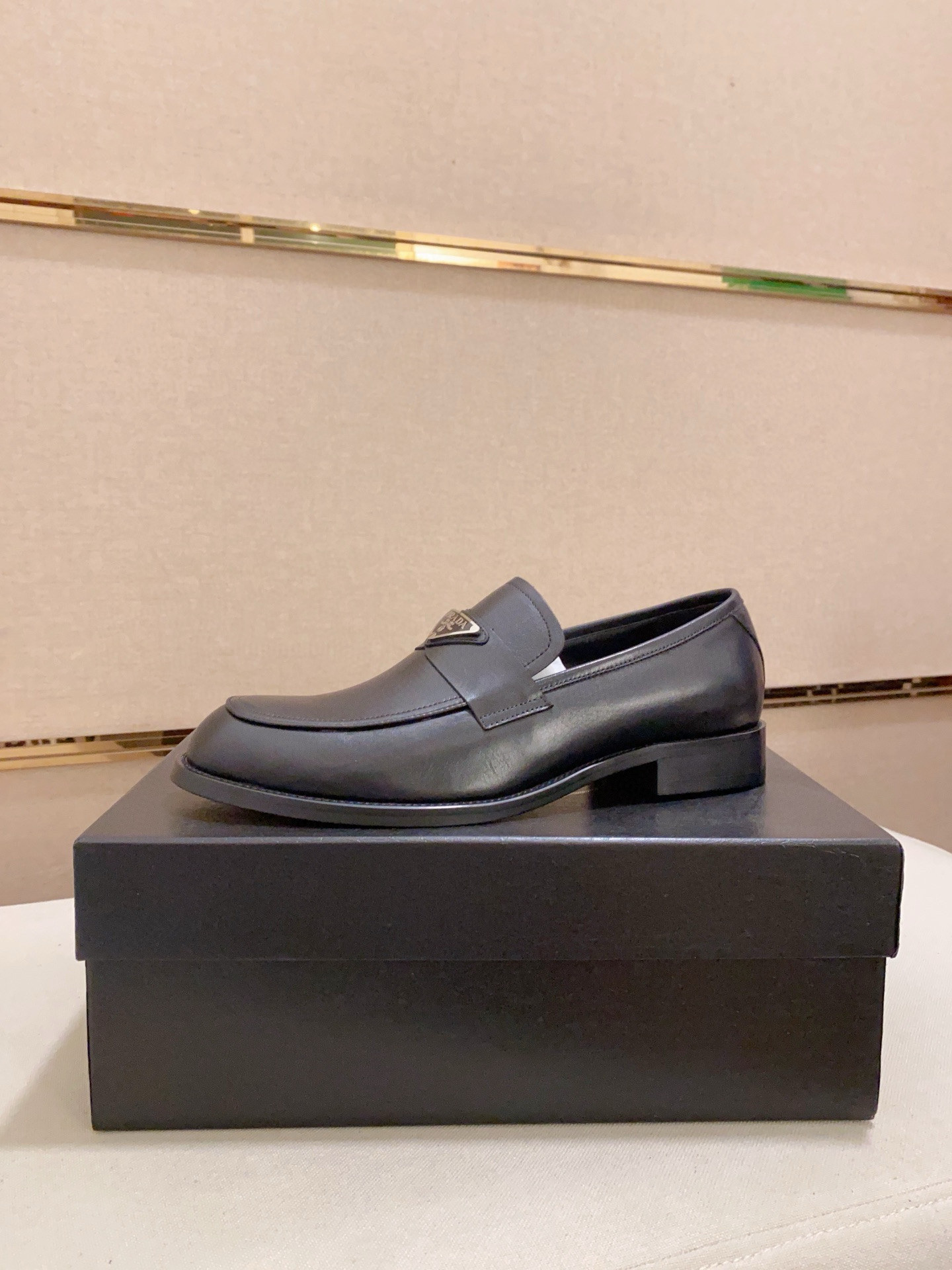 Prada Men's Leather Loafers - Iconic Design, Premium Quality, Versatile Style