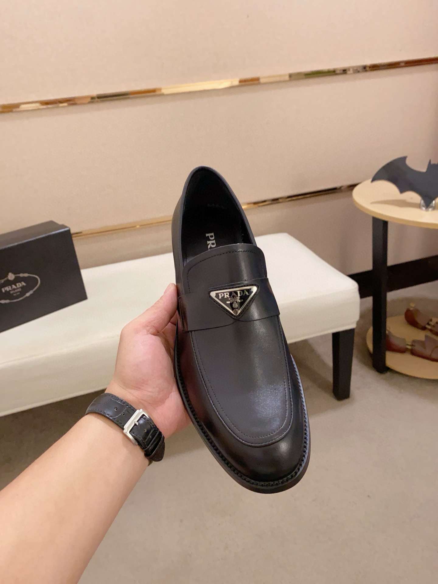 Prada Men's Leather Loafers - Iconic Design, Premium Quality, Versatile Style 3 i1742109886131 100 0 1