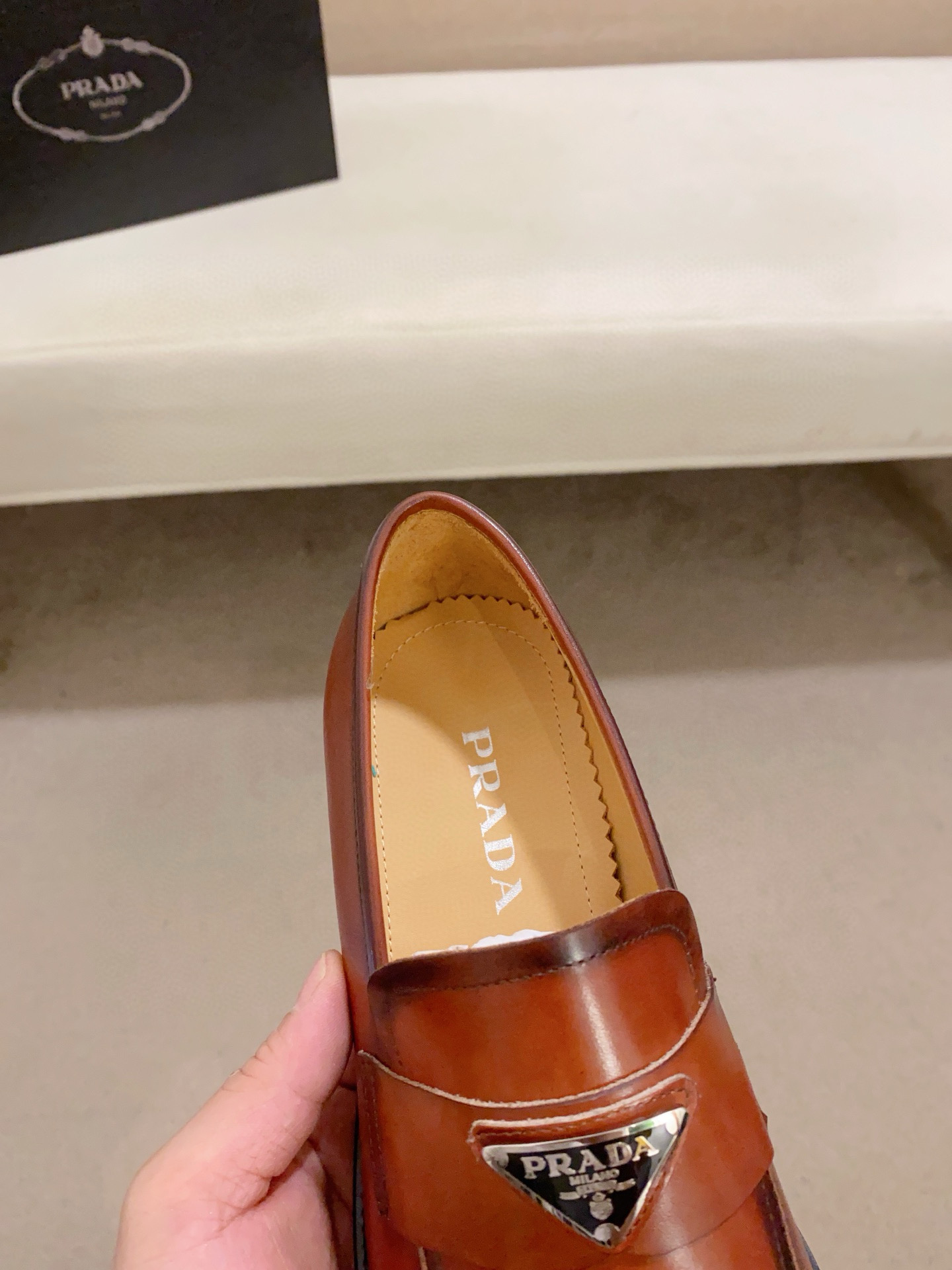 Prada Men's Brown Leather Loafers with Metal Buckle Detail - Sizes 38-44 8 i1742109902964 1588 0 6