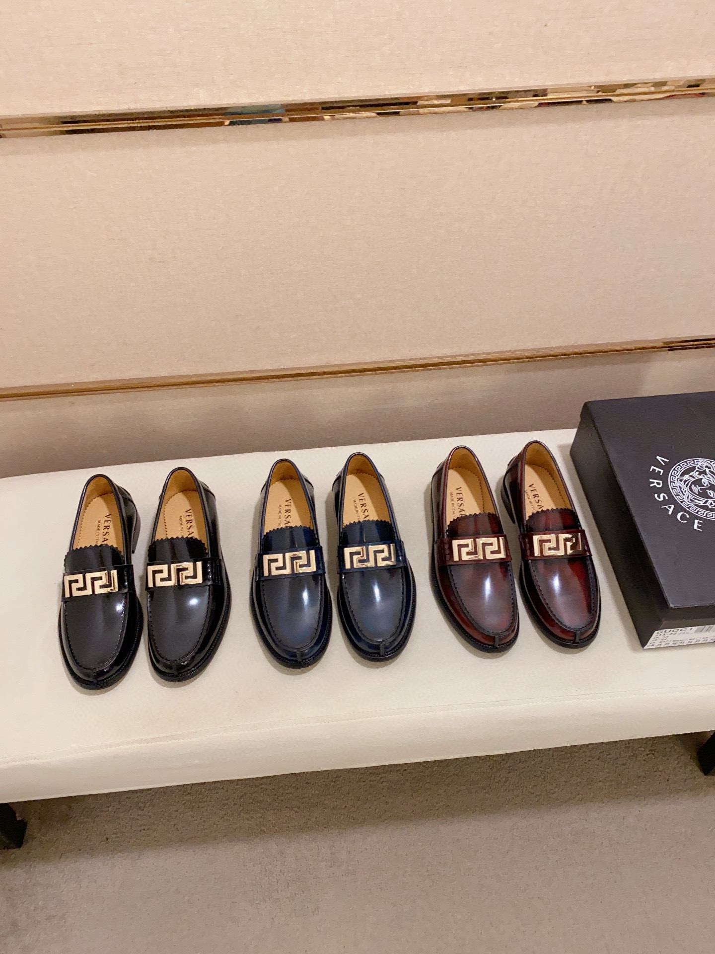 Prada Men's Black Leather Loafers with Gold-Tone Hardware, Sizes 38-44 10 i1742109944087 8185 0 8