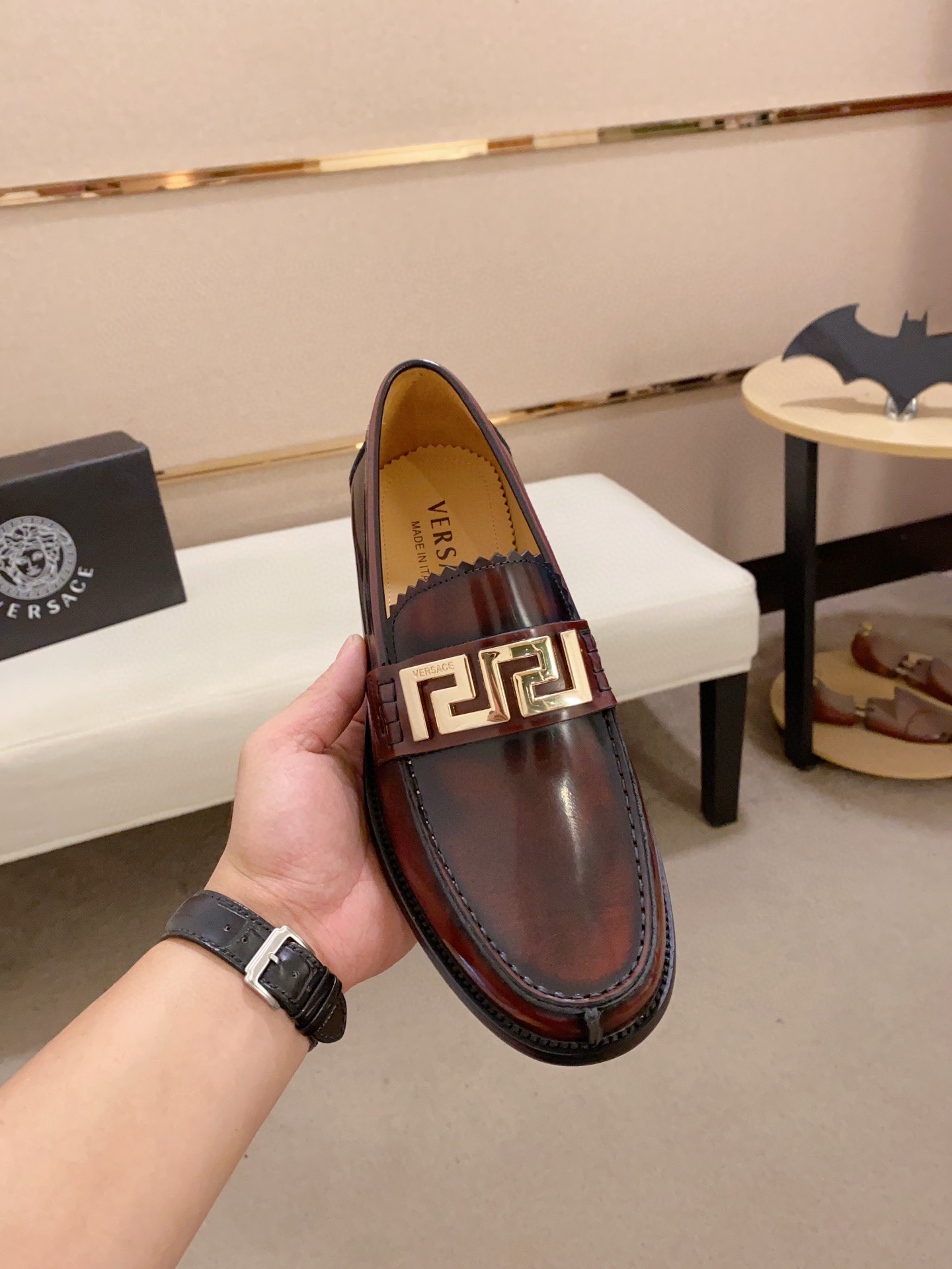 Fendi Men's Brown Leather Loafers with Gold-Tone Hardware, Size 38-44 3 i1742109984571 3413 0 1