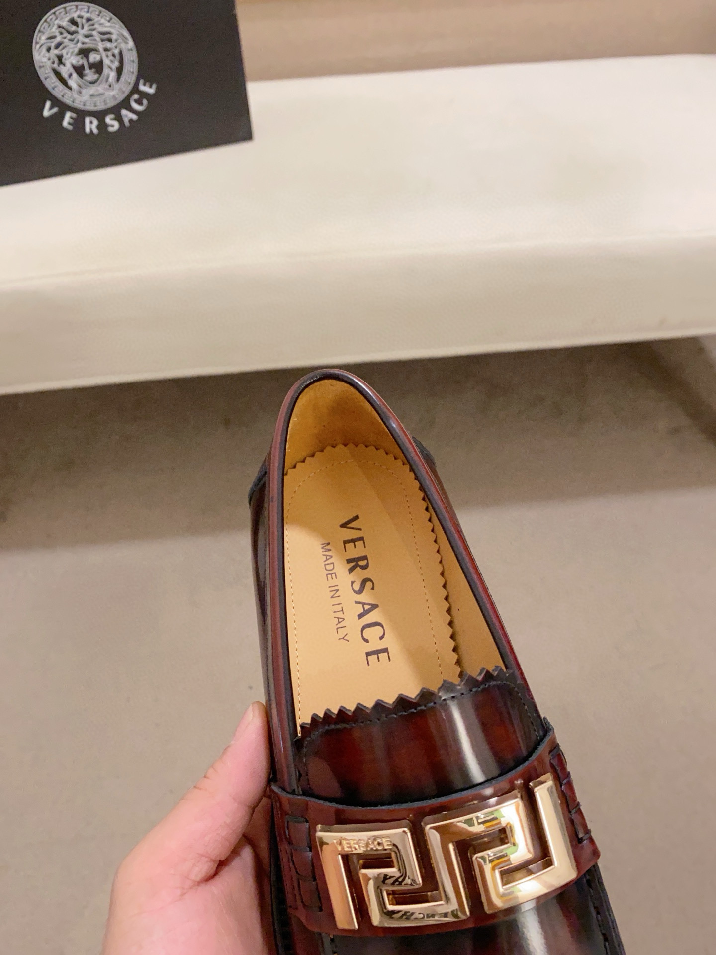 Fendi Men's Brown Leather Loafers with Gold-Tone Hardware, Size 38-44 8 i1742109989704 6107 0 6