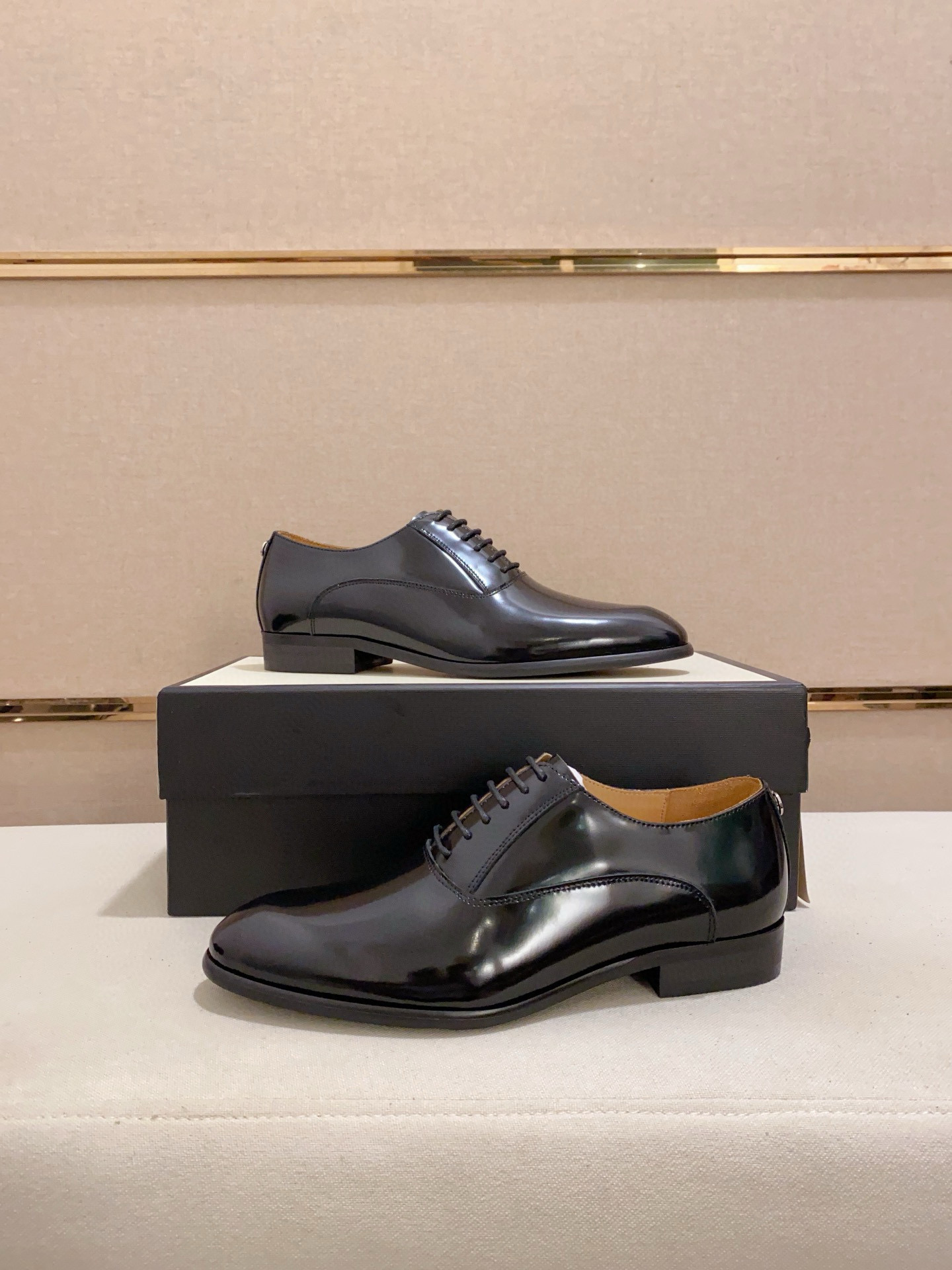 Gucci Men's Black Leather Lace-Up Oxford Dress Shoes Formal Business Attire 6 i1742110178398 2957 0 4