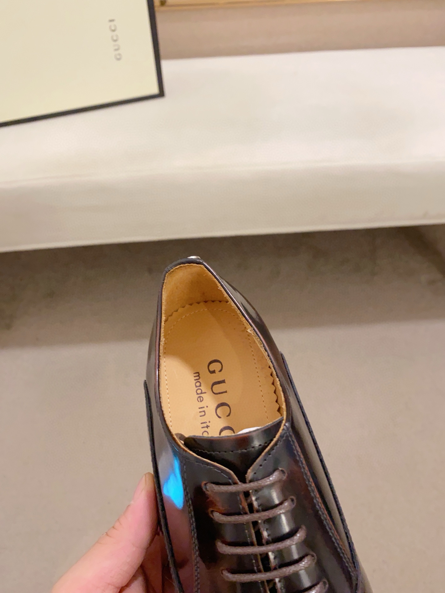 Gucci Men's Leather Oxford Dress Shoes, Brown - Sizes 38 to 44 8 i1742110209014 743 0 6