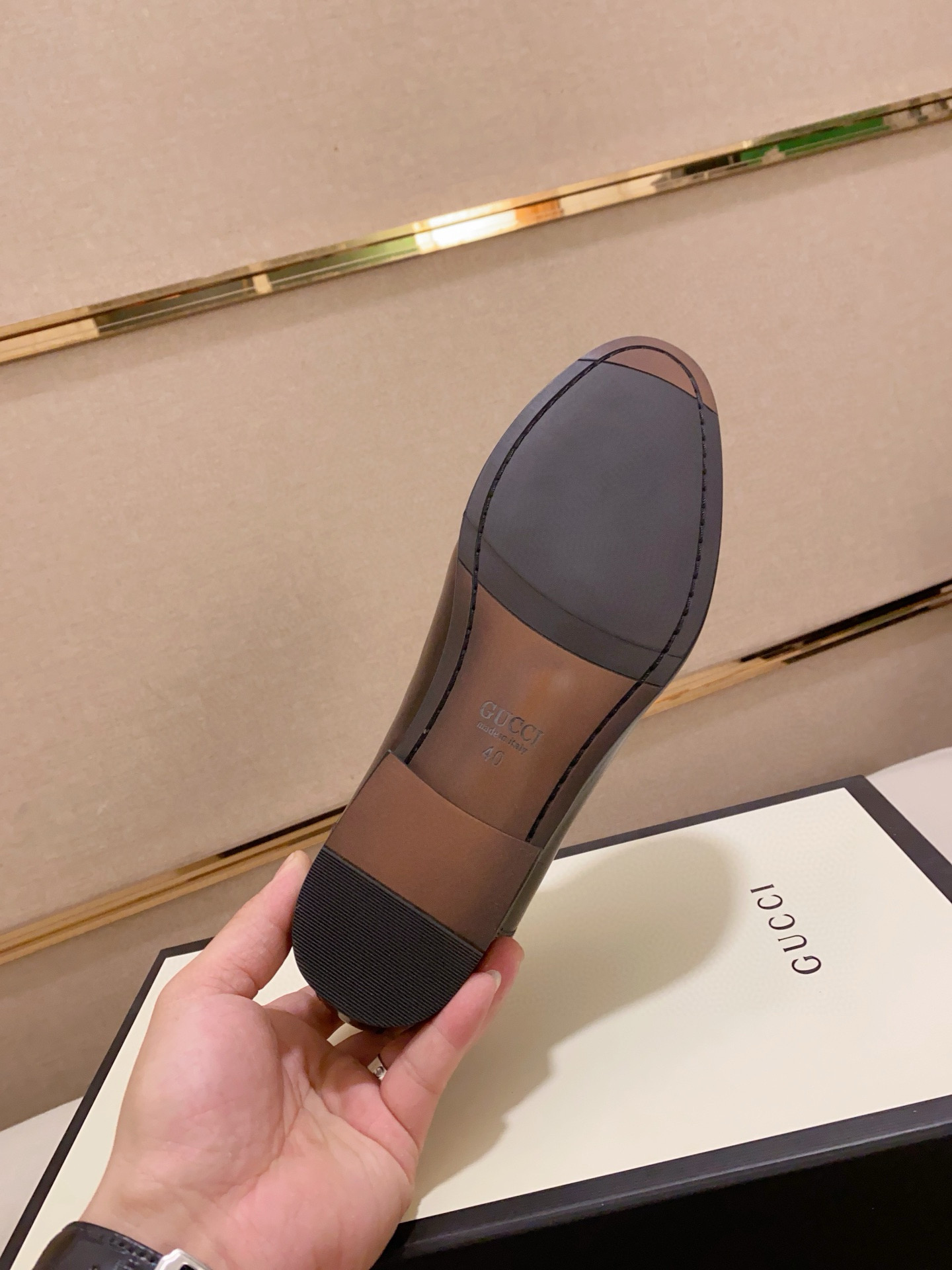 Gucci Men's Leather Oxford Dress Shoes, Brown - Sizes 38 to 44 10 i1742110213308 7892 0 8