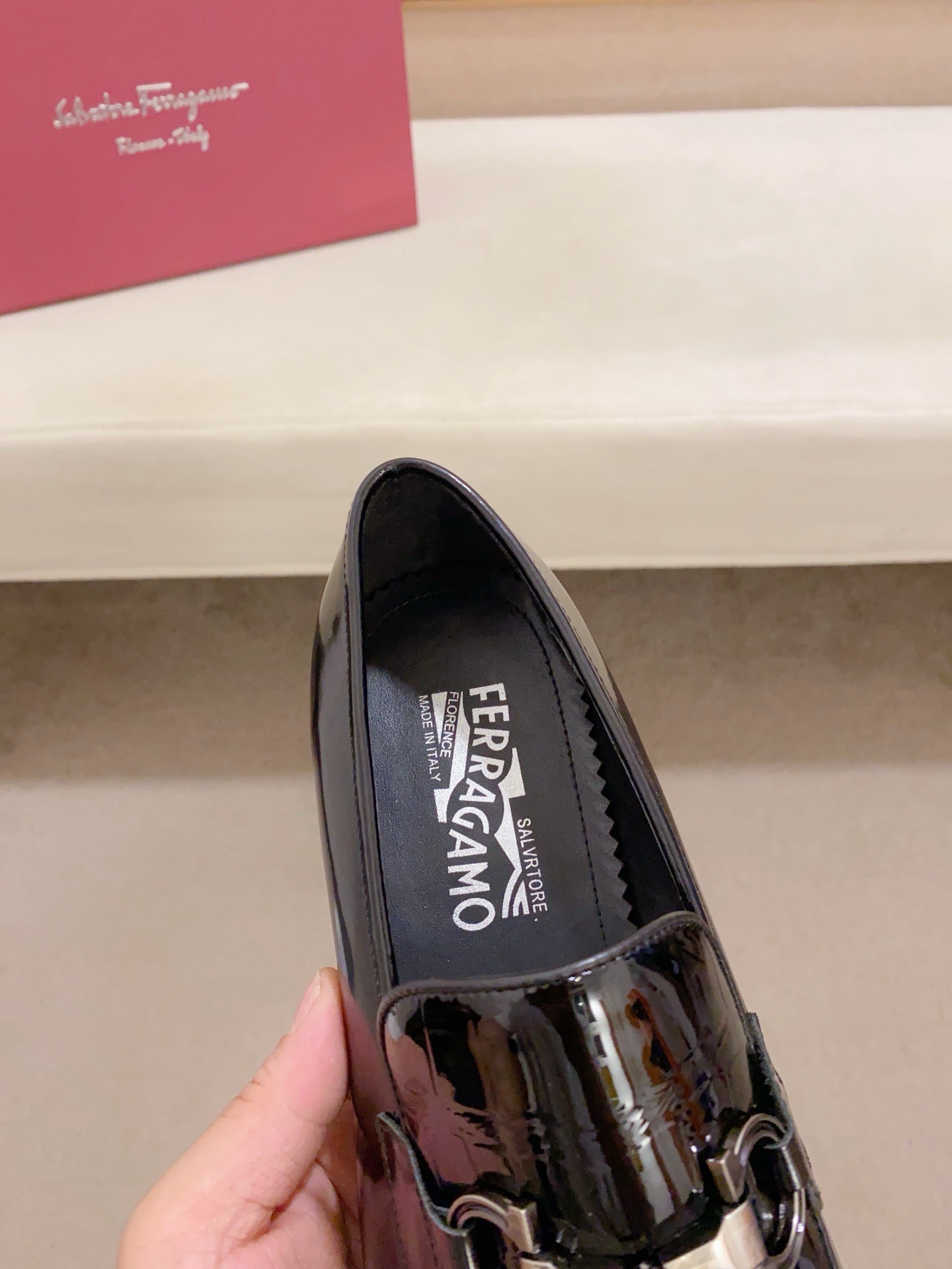 Salvatore Ferragamo Men's Black Leather Loafers Dress Shoes, Size 38-44 7 i1742110587638 9690 0 5