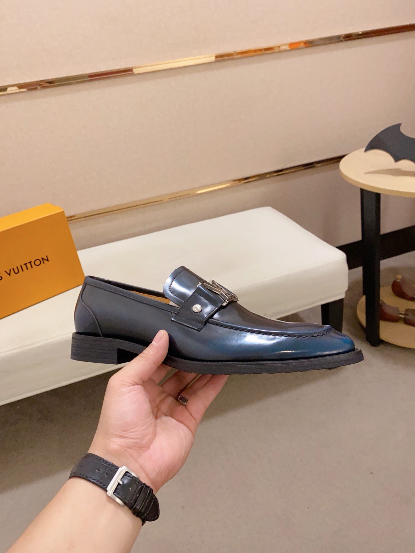 Louis Vuitton Men's Leather Loafers With Iconic Buckle, Size 38-44 5 i1742110824533 3971 0 3