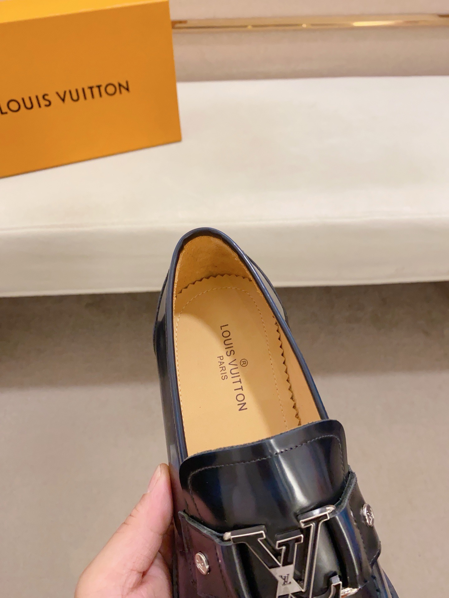 Louis Vuitton Men's Leather Loafers With Iconic Buckle, Size 38-44 7 i1742110824533 4854 0 5