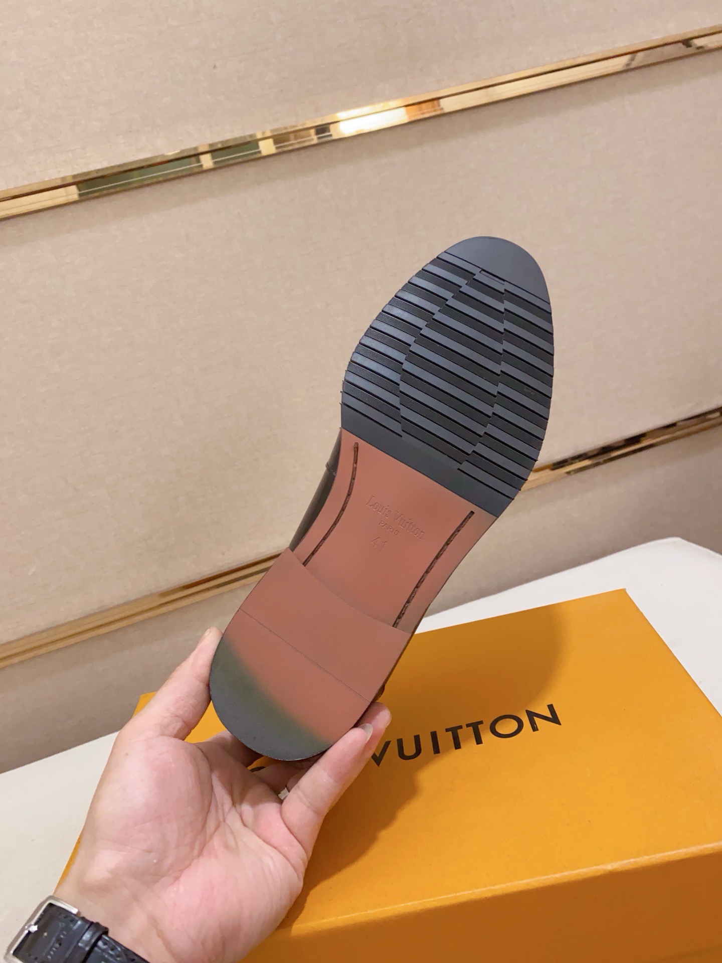 Louis Vuitton Men's Leather Loafers With Iconic Buckle, Size 38-44 10 i1742110824534 8070 0 8