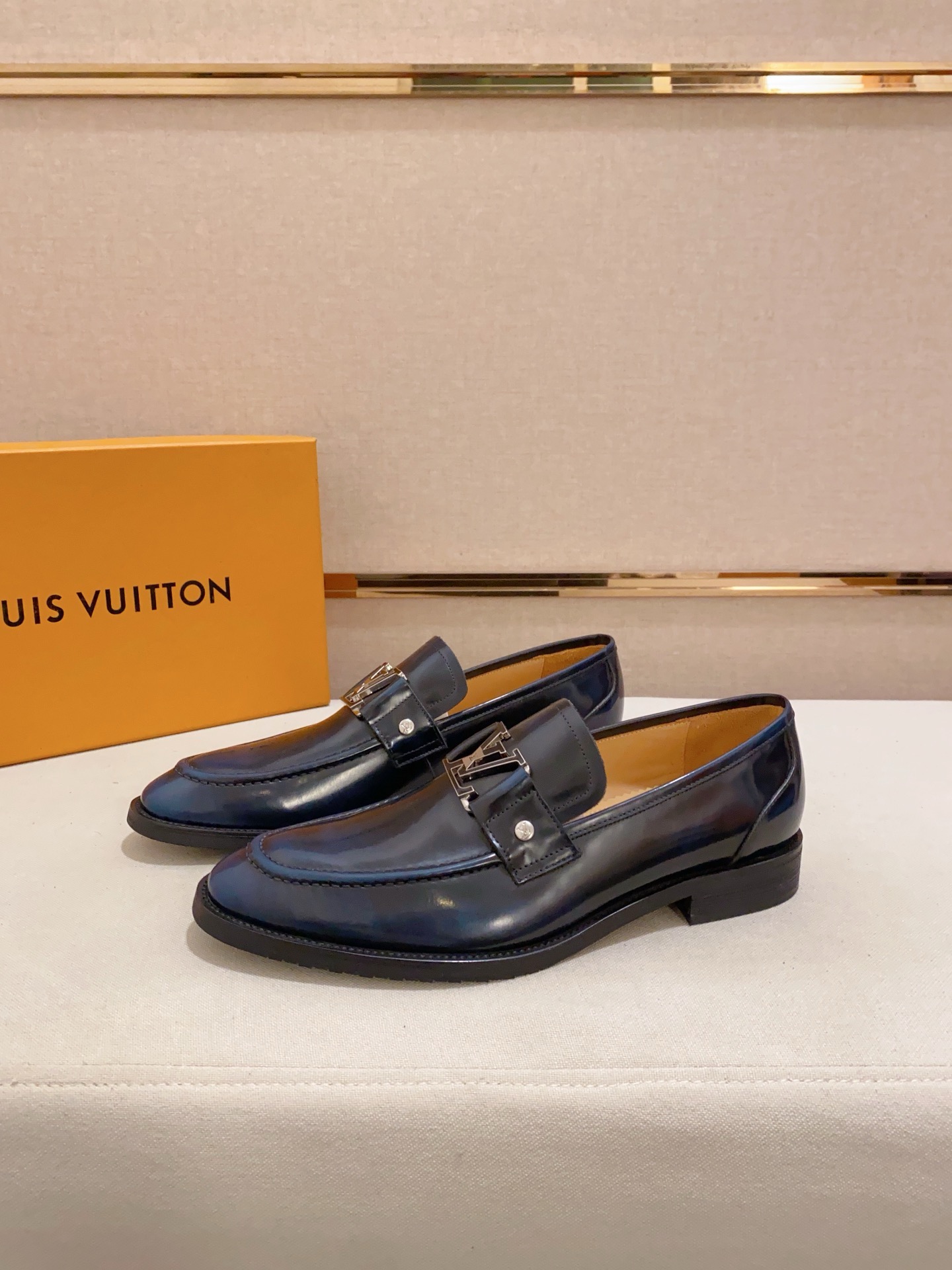 Louis Vuitton Men's Leather Loafers With Iconic Buckle, Size 38-44 4 i1742110828536 2777 0 2