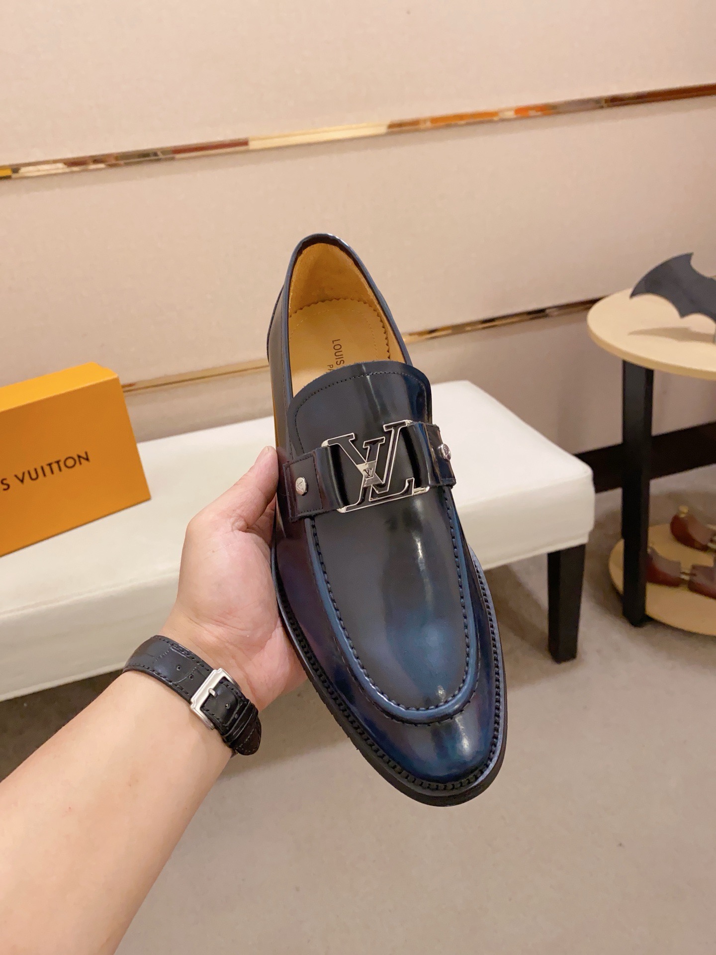 Louis Vuitton Men's Leather Loafers With Iconic Buckle, Size 38-44 3 i1742110828536 556 0 1