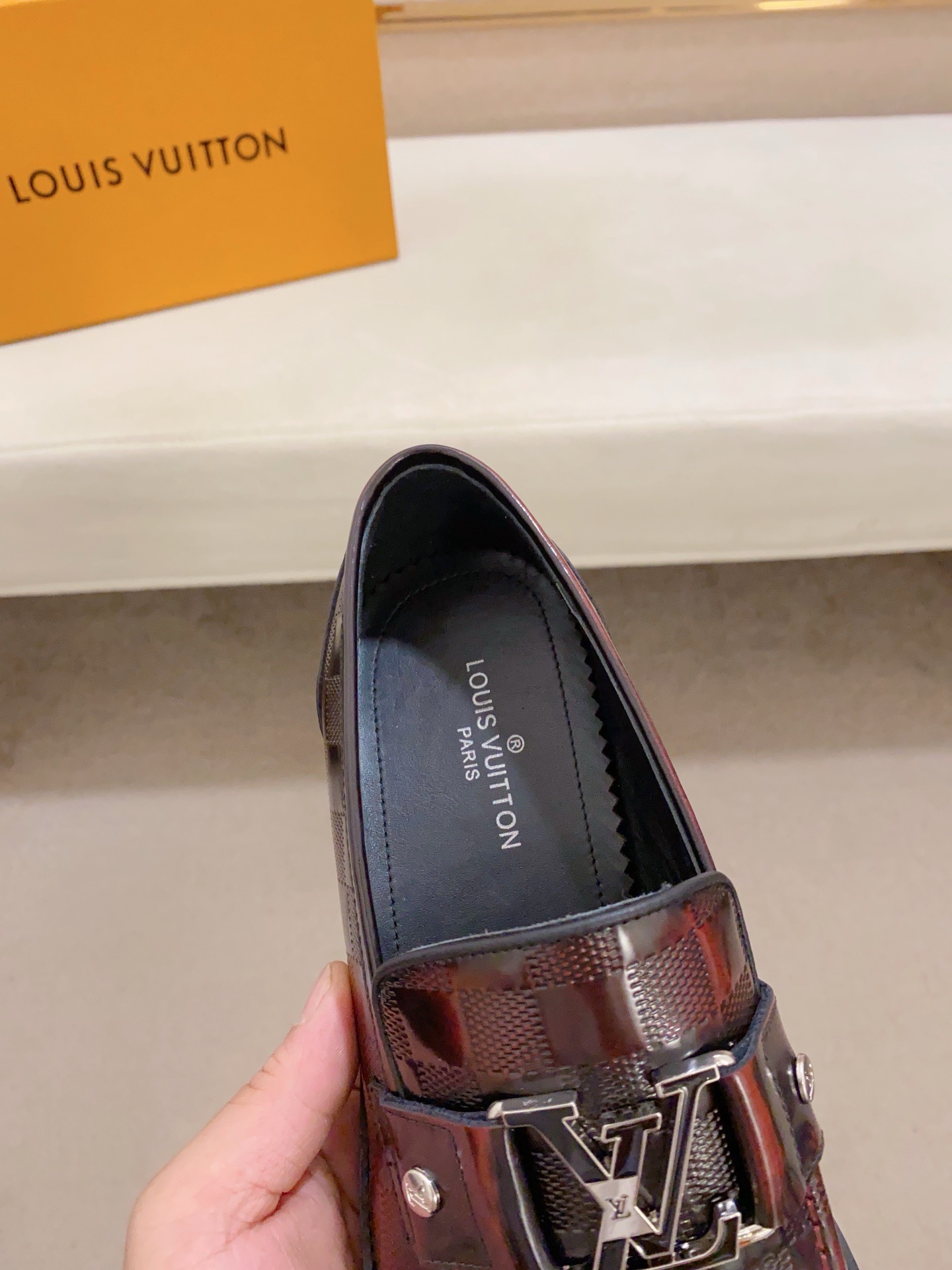 LOUIS VUITTON Men's Leather Loafers, Brown, Sizes 38-44, Designer Footwear 7 i1742110881530 7901 0 5