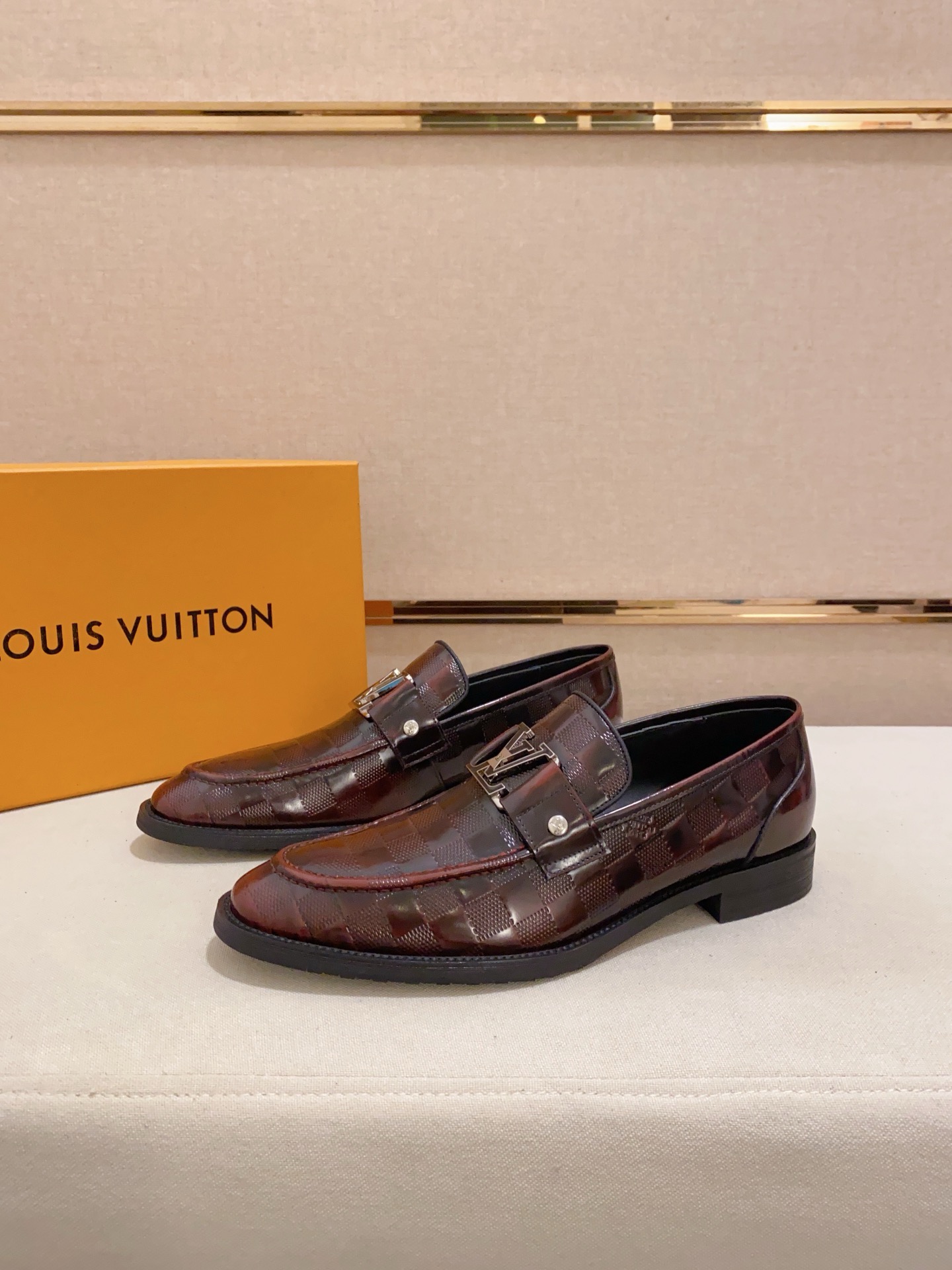 LOUIS VUITTON Men's Leather Loafers, Brown, Sizes 38-44, Designer Footwear 4 i1742110881531 1542 0 2