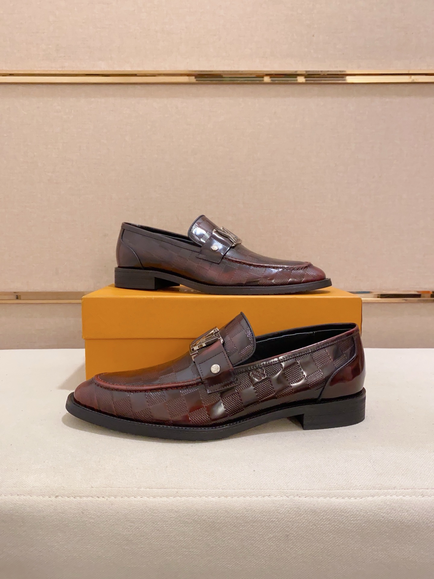 LOUIS VUITTON Men's Leather Loafers, Brown, Sizes 38-44, Designer Footwear 6 i1742110886746 6832 0 4