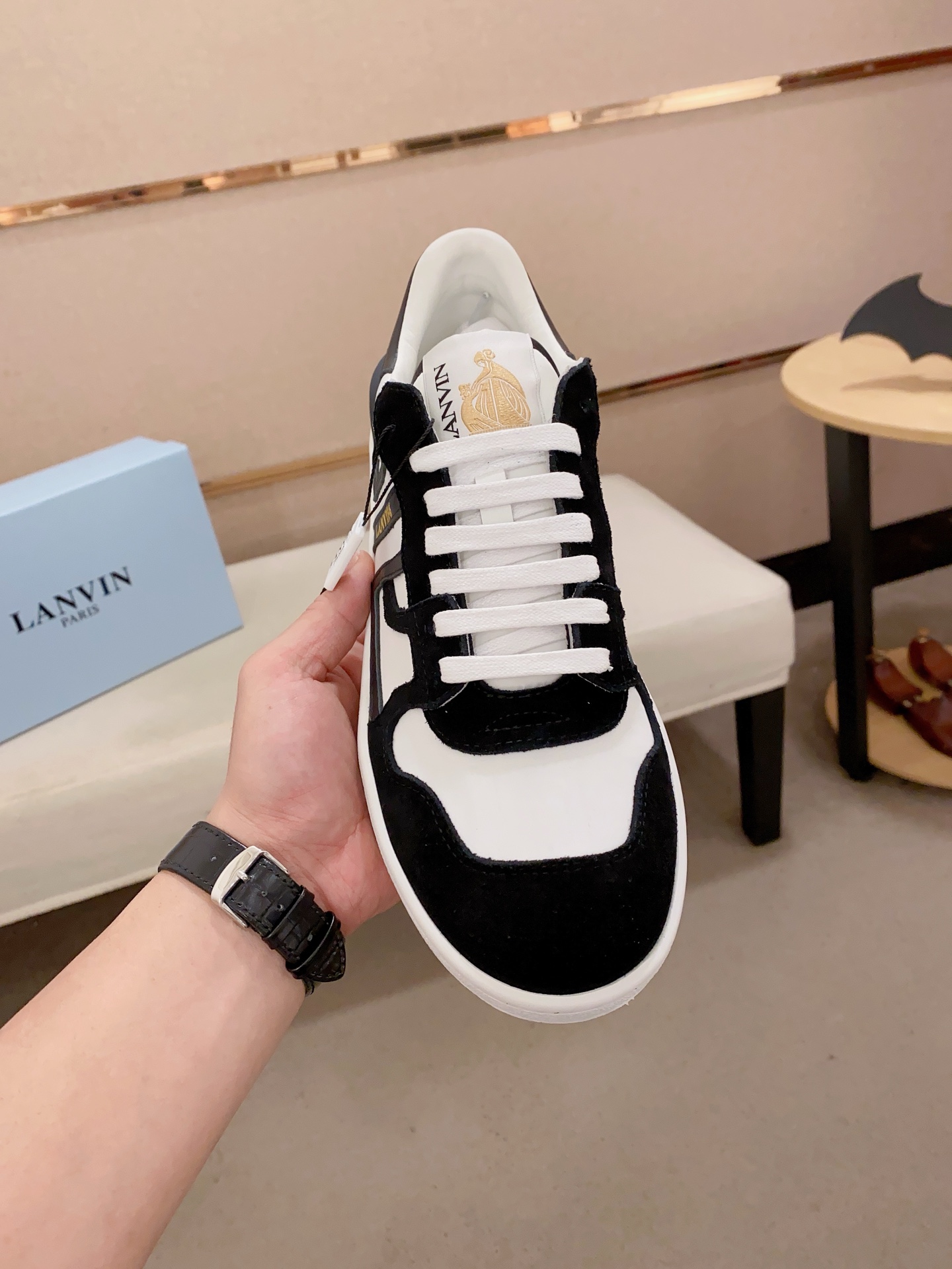 Lanvin Men's & Women's Casual Sneakers Fashion Leather Lace-up Shoes 3 i1742197305706 1414 0 1