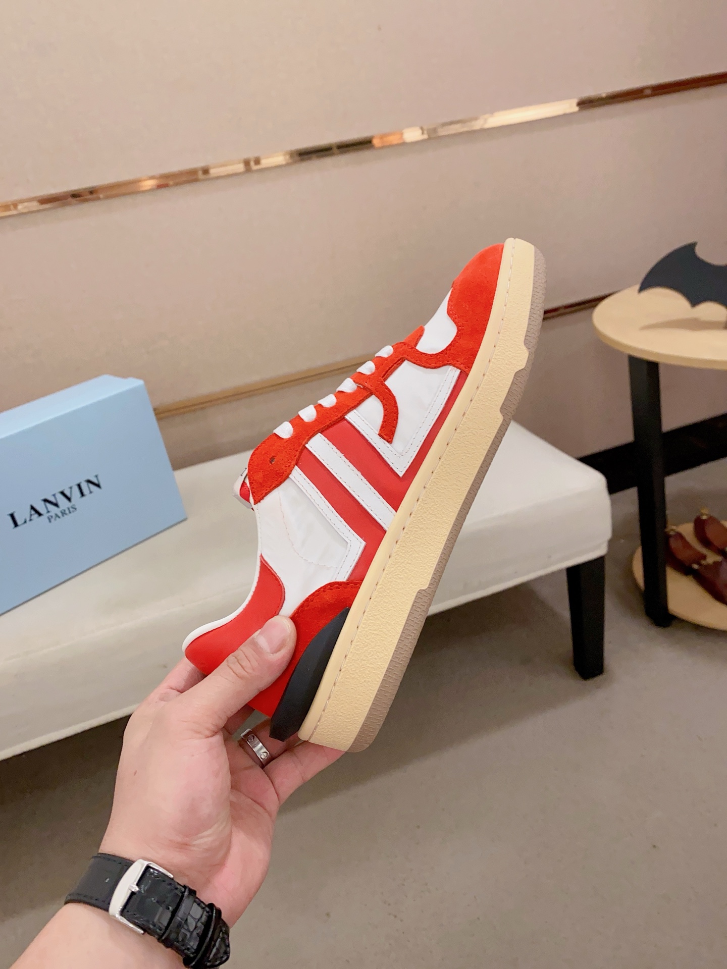 Lanvin Limited Edition Unisex Sneakers | Leather, Suede, and Fabric Mix 6 i1742197339453 2049 0 4