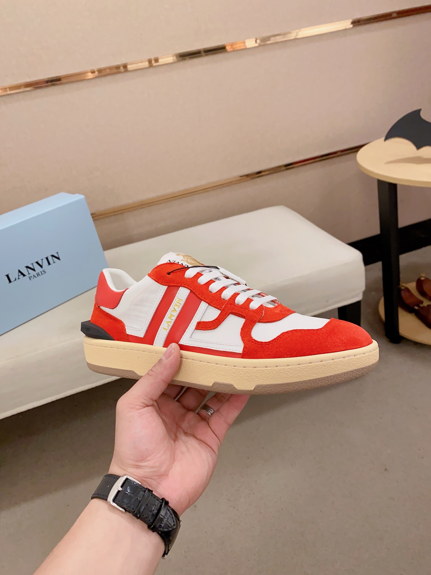 Lanvin Limited Edition Unisex Sneakers | Leather, Suede, and Fabric Mix 5 i1742197339479 421 0 1