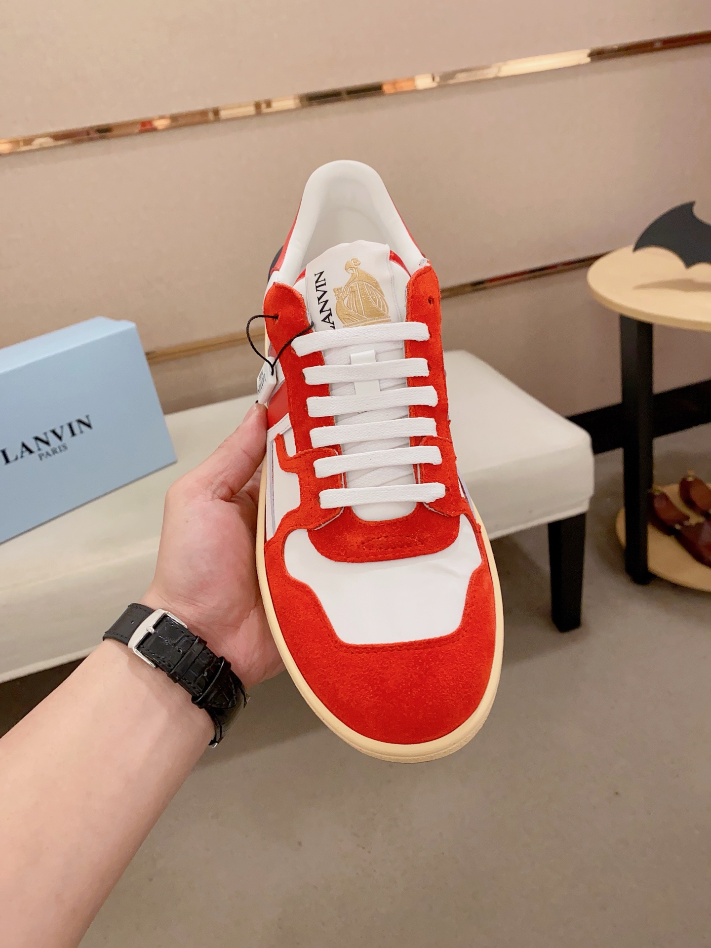 Lanvin Limited Edition Unisex Sneakers | Leather, Suede, and Fabric Mix 3 i1742197339516 9075 0 5