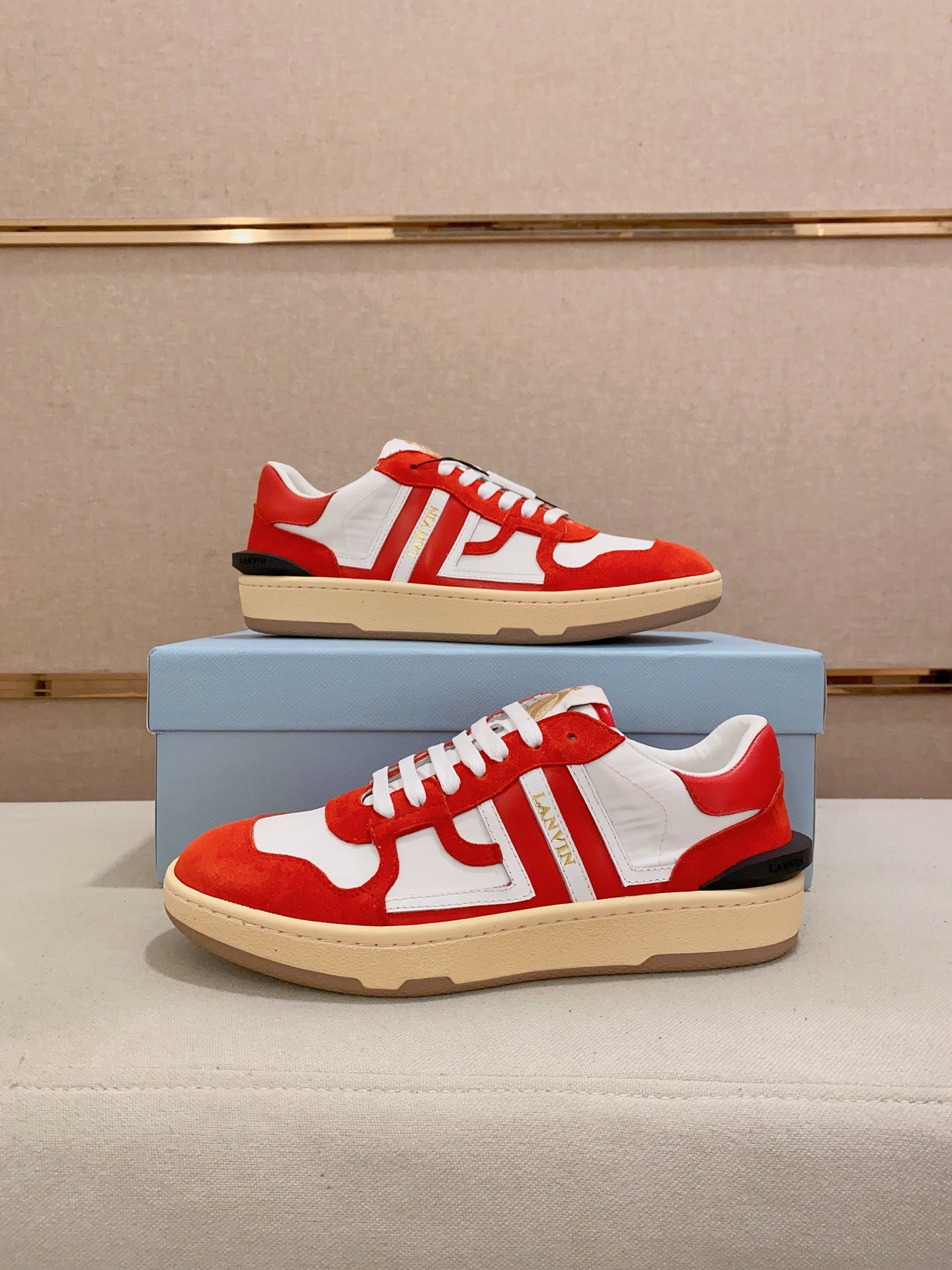 Lanvin Limited Edition Unisex Sneakers | Leather, Suede, and Fabric Mix 8 i1742197340500 8010 0 8