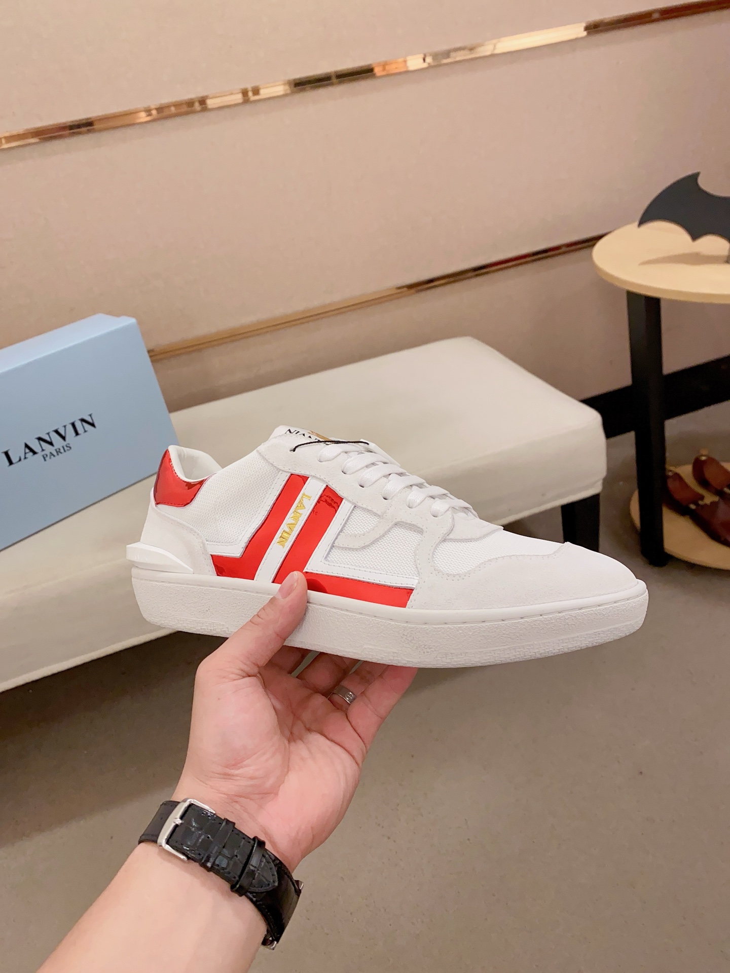 Lanvin Men's & Women's Curb Leather Sneaker: Stylish Comfort and Durability 5 i1742197438942 5330 0 3