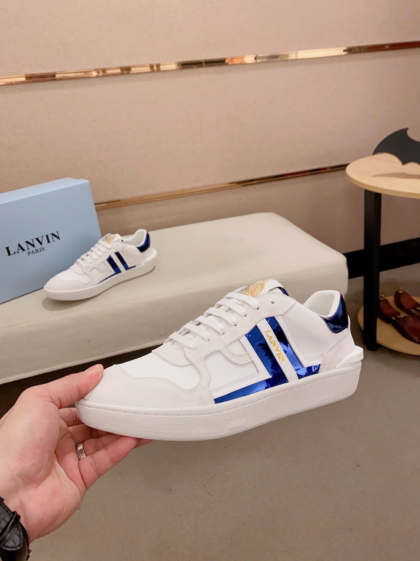 Lanvin Limited Edition White Leather Sneakers - Couple Style, Size 36-44 5 i1742197490628 6316 0 3