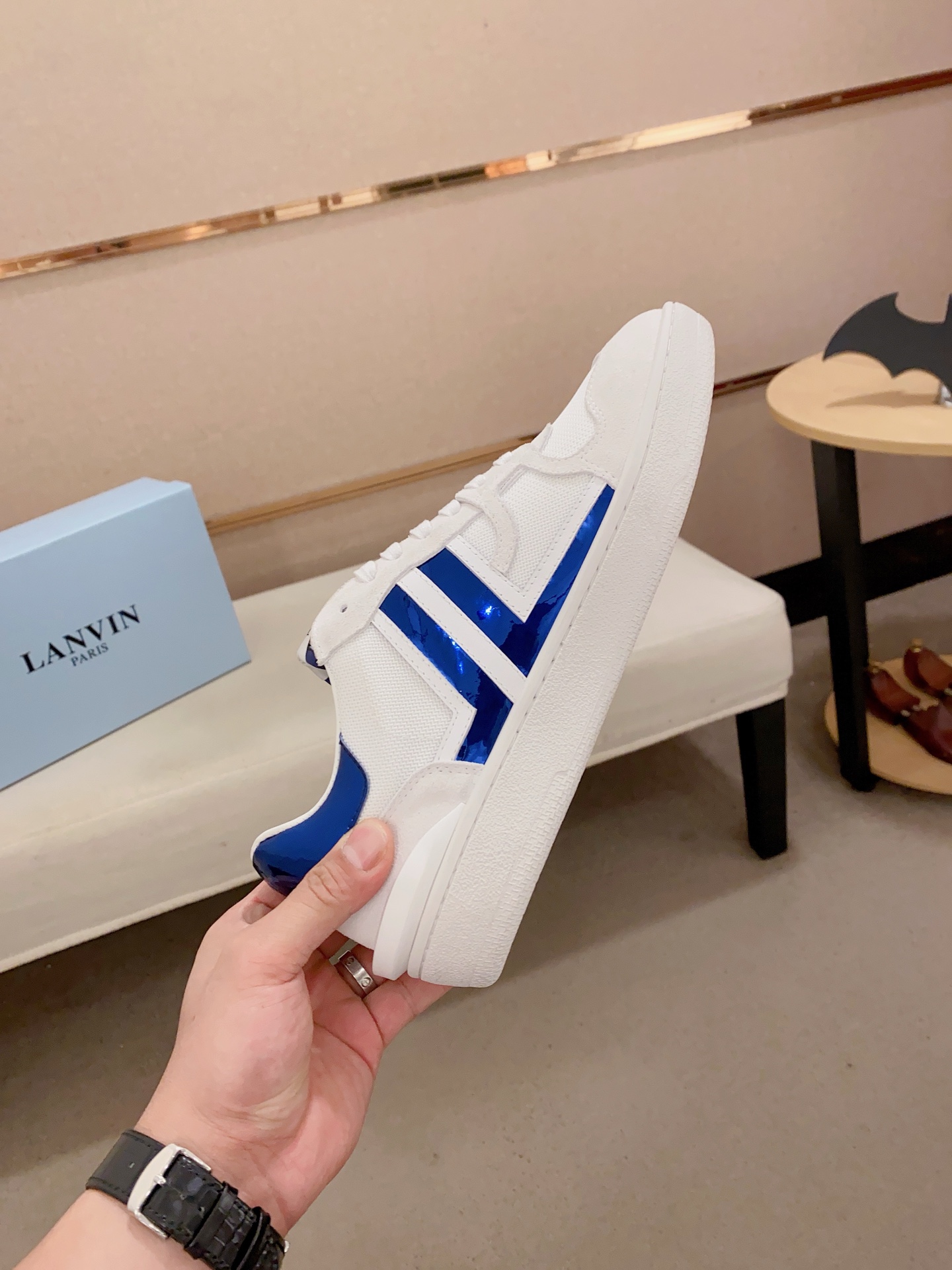 Lanvin Limited Edition White Leather Sneakers - Couple Style, Size 36-44 6 i1742197490651 4548 0 4
