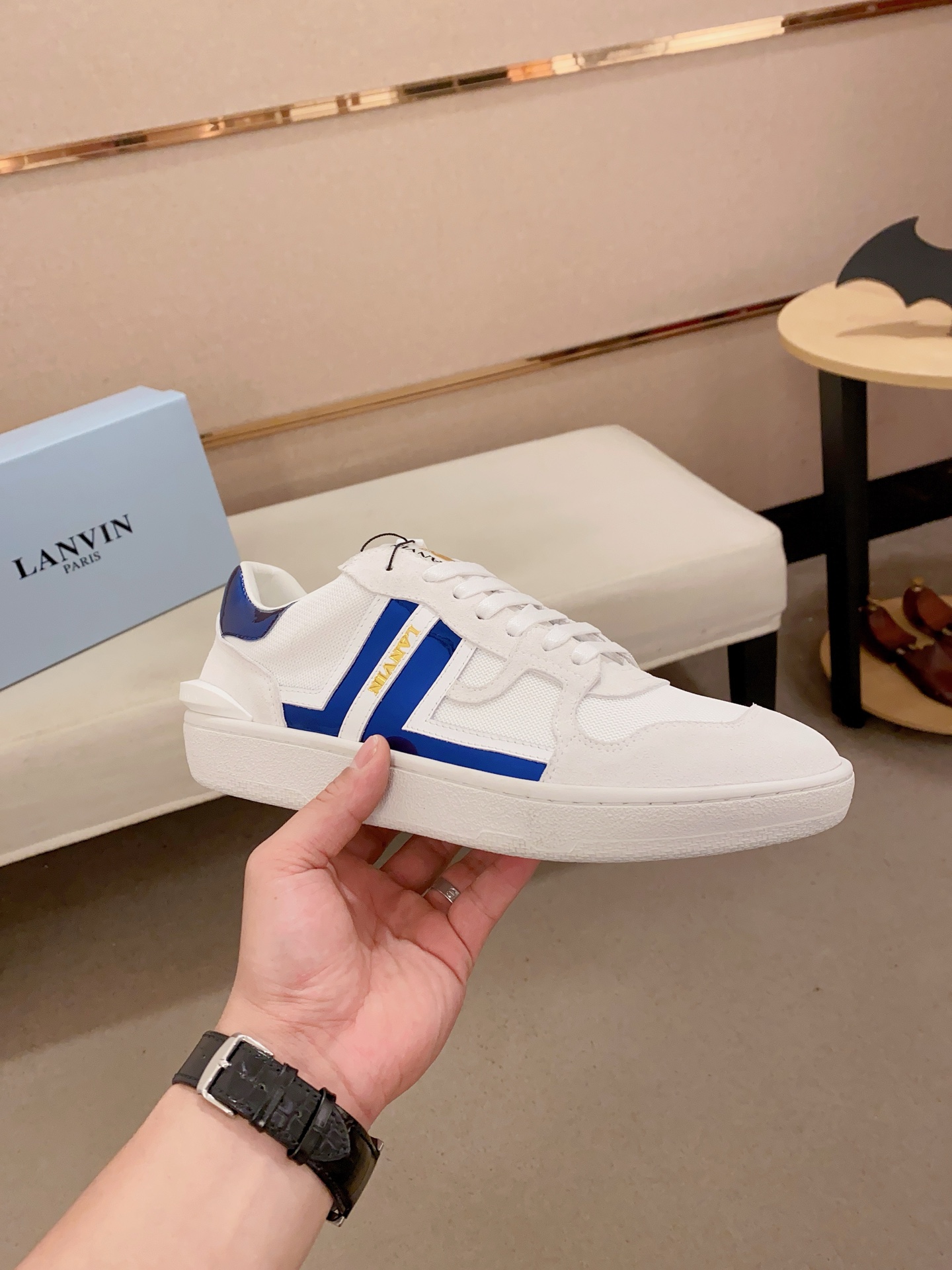 Lanvin Limited Edition White Leather Sneakers - Couple Style, Size 36-44 4 i1742197491457 4590 0 2