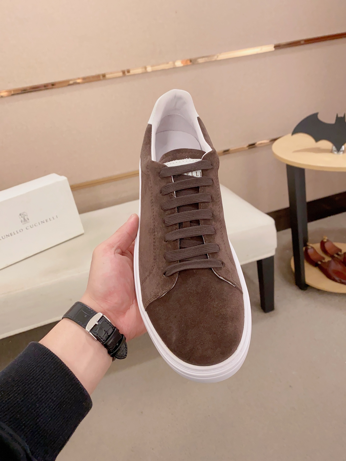 Brunello Cucinelli Men's Suede Leather Sneakers - Casual Comfort & Style 3 i1742455097568 2686 0 1