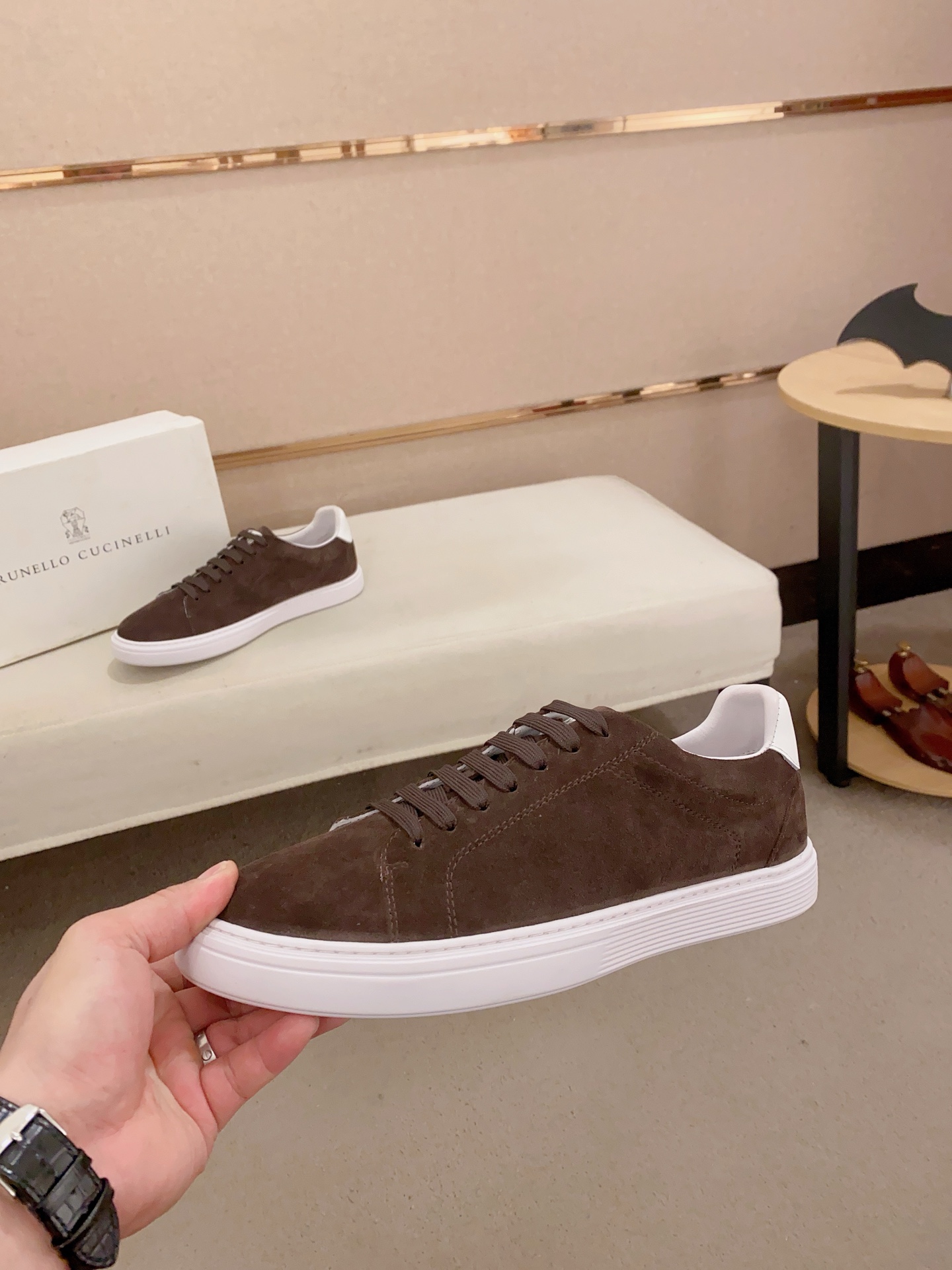 Brunello Cucinelli Men's Suede Leather Sneakers - Casual Comfort & Style 4 i1742455098968 5319 0 2