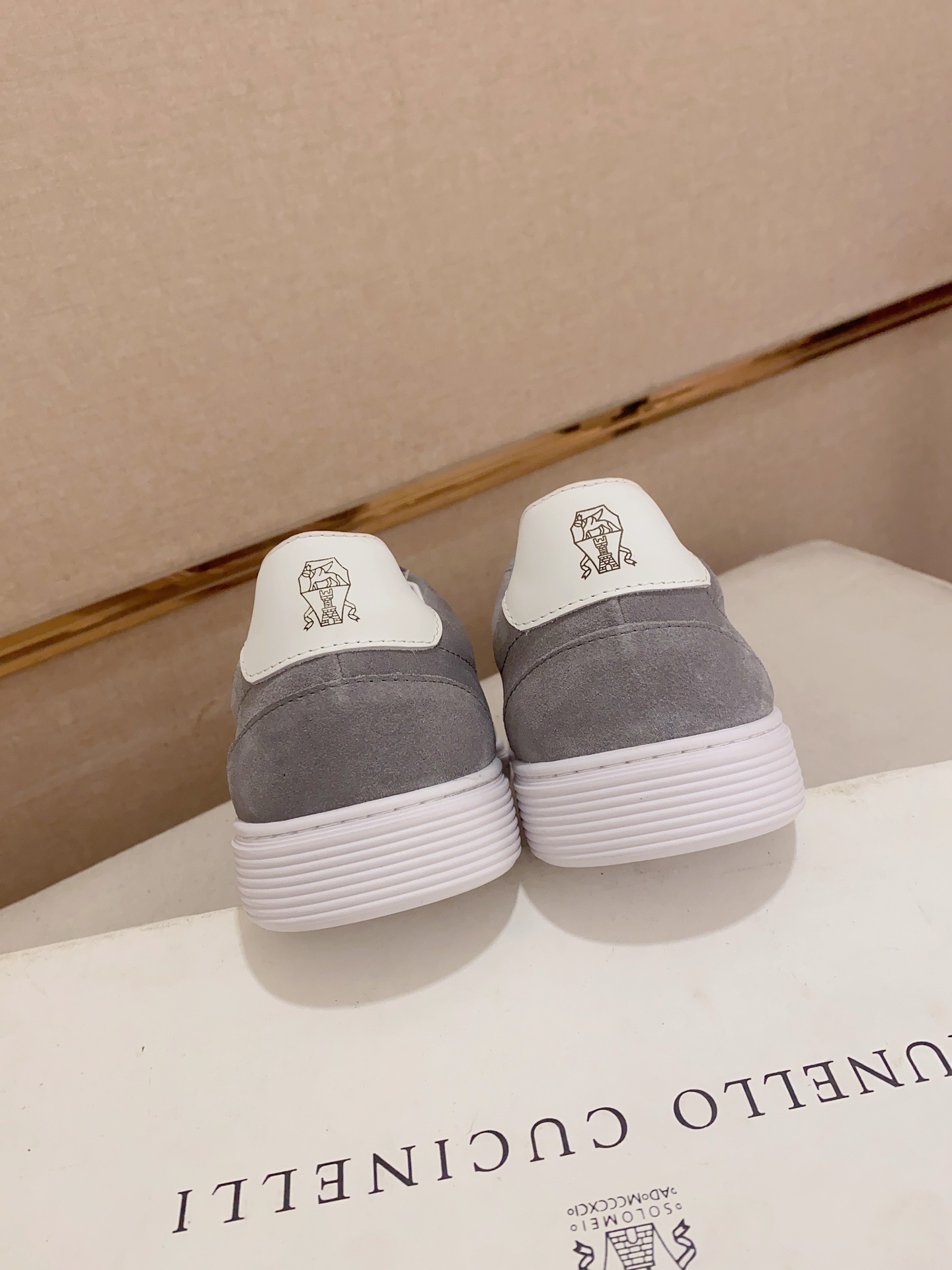 Brunello Cucinelli Men's Gray Suede Leather Casual Sneakers, Sizes 38-44 9 i1742455129819 1309 0 7