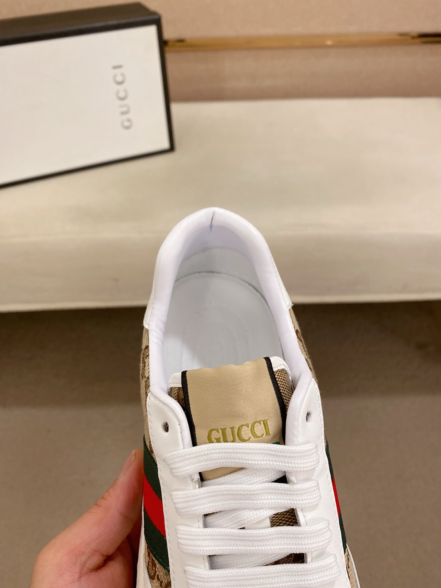 Gucci Men's GG Canvas Ace Sneakers, Size 38-44 - Italian Leather 7 i1742626756573 1629 0 5