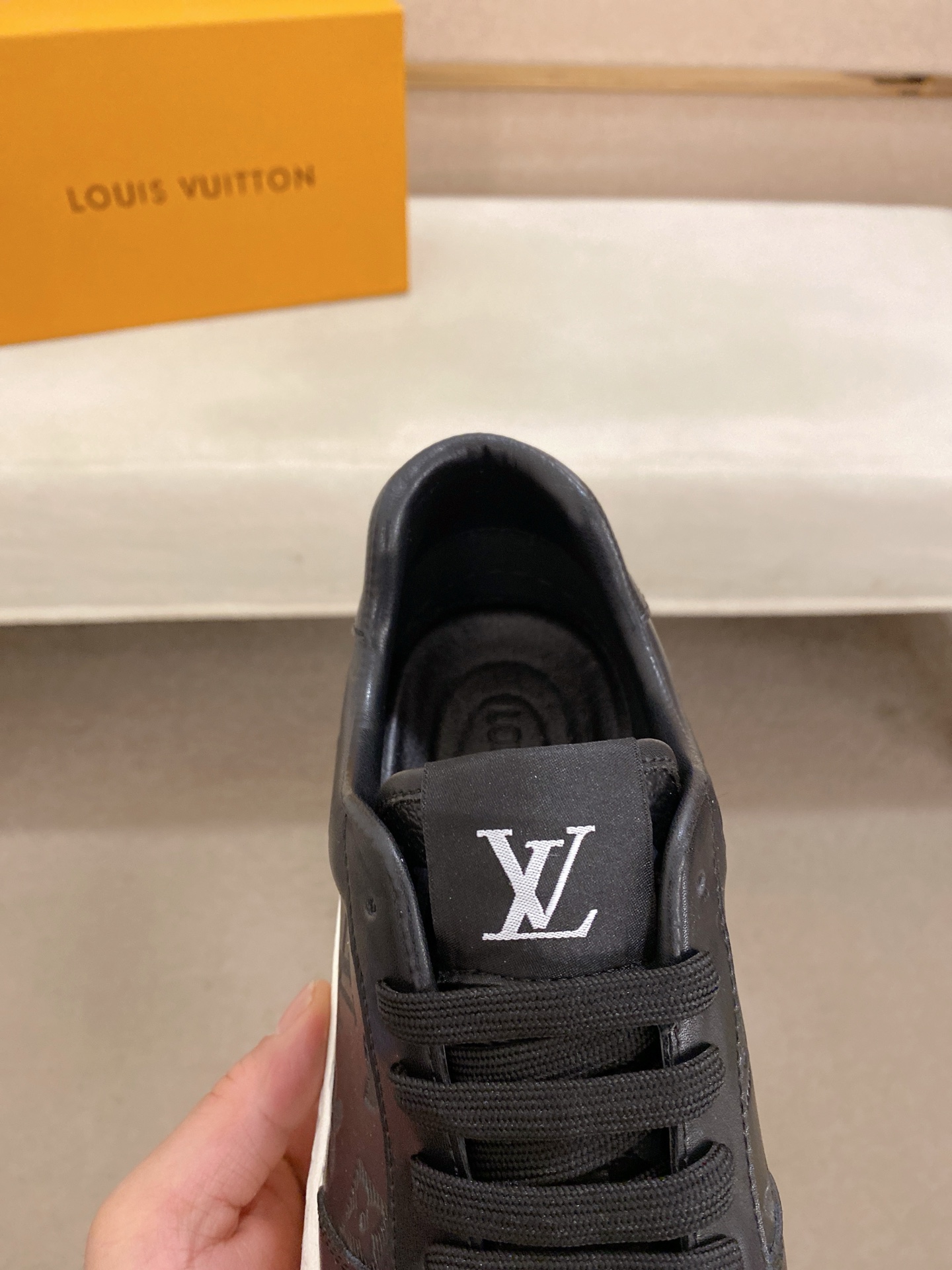 Louis Vuitton Black Leather Monogram Embossed Low-Top Sneakers Size 38-44 7 i1742626818821 8344 0 5
