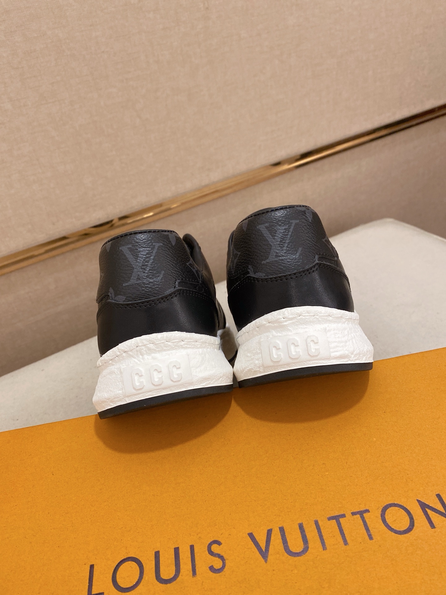 Louis Vuitton Black Leather Monogram Embossed Low-Top Sneakers Size 38-44 9 i1742626820668 3144 0 7