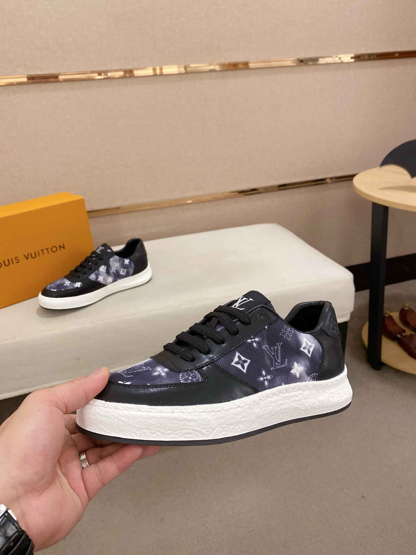 Louis Vuitton Men's Leather and Monogram Sneakers - Size 38-44 4 i1742627047024 9229 0 2