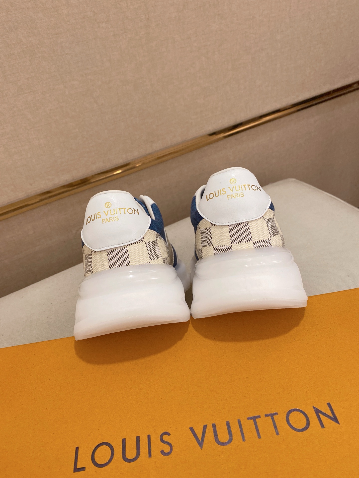 Louis Vuitton Men's Run Away Pulse Sneaker Blue LV Monogram Size 38-44 9 i1742627250643 1409 0 7