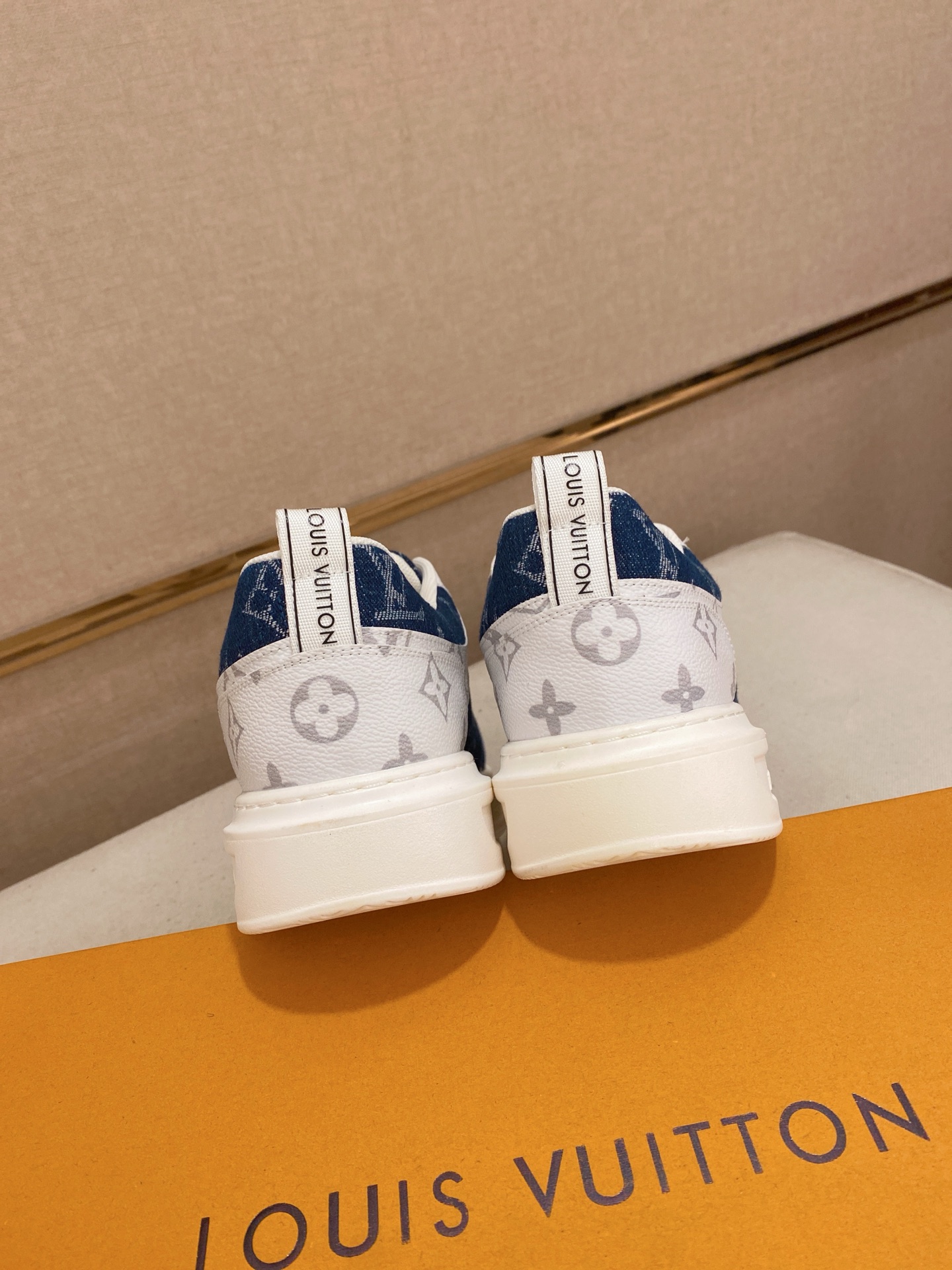 Louis Vuitton Monogram Denim Sneaker: Italian Leather, Lambskin Lining, Sizes 38-44 9 i1742627402275 5567 0 7