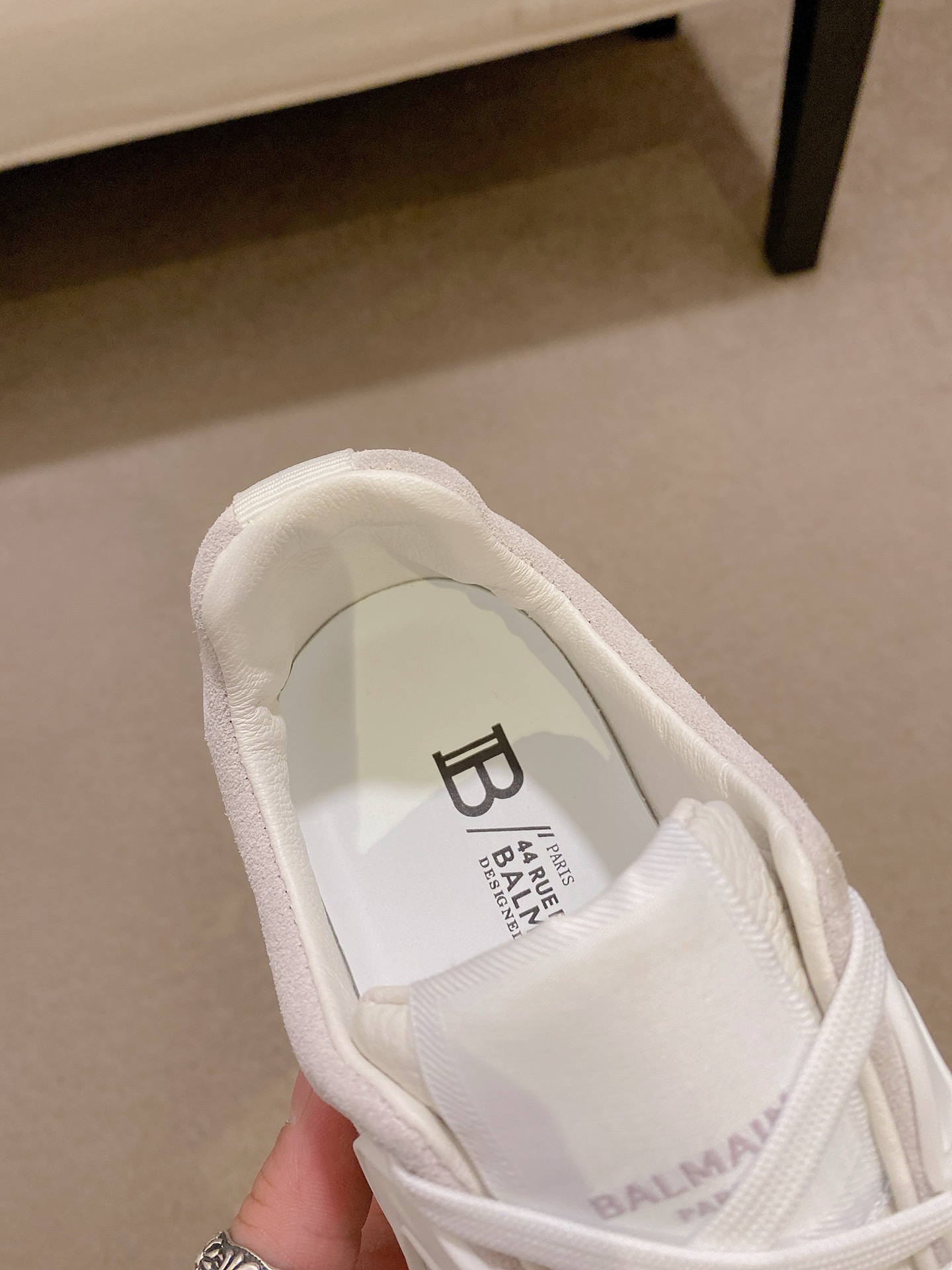 Balmain Men's White Leather & Suede Lace-Up Sneakers - Size 39-44 7 i1742631200232 4658 0 5