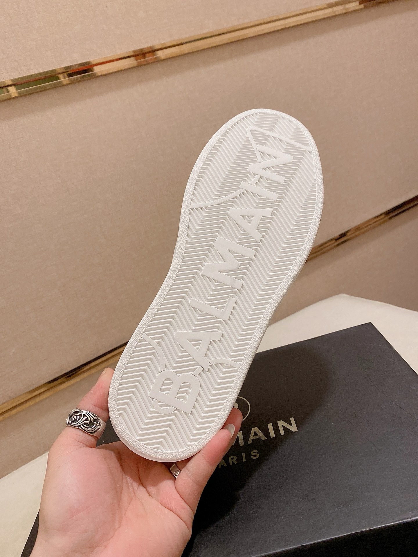 Balmain Men's White Leather & Suede Lace-Up Sneakers - Size 39-44 10 i1742631200233 5970 0 8