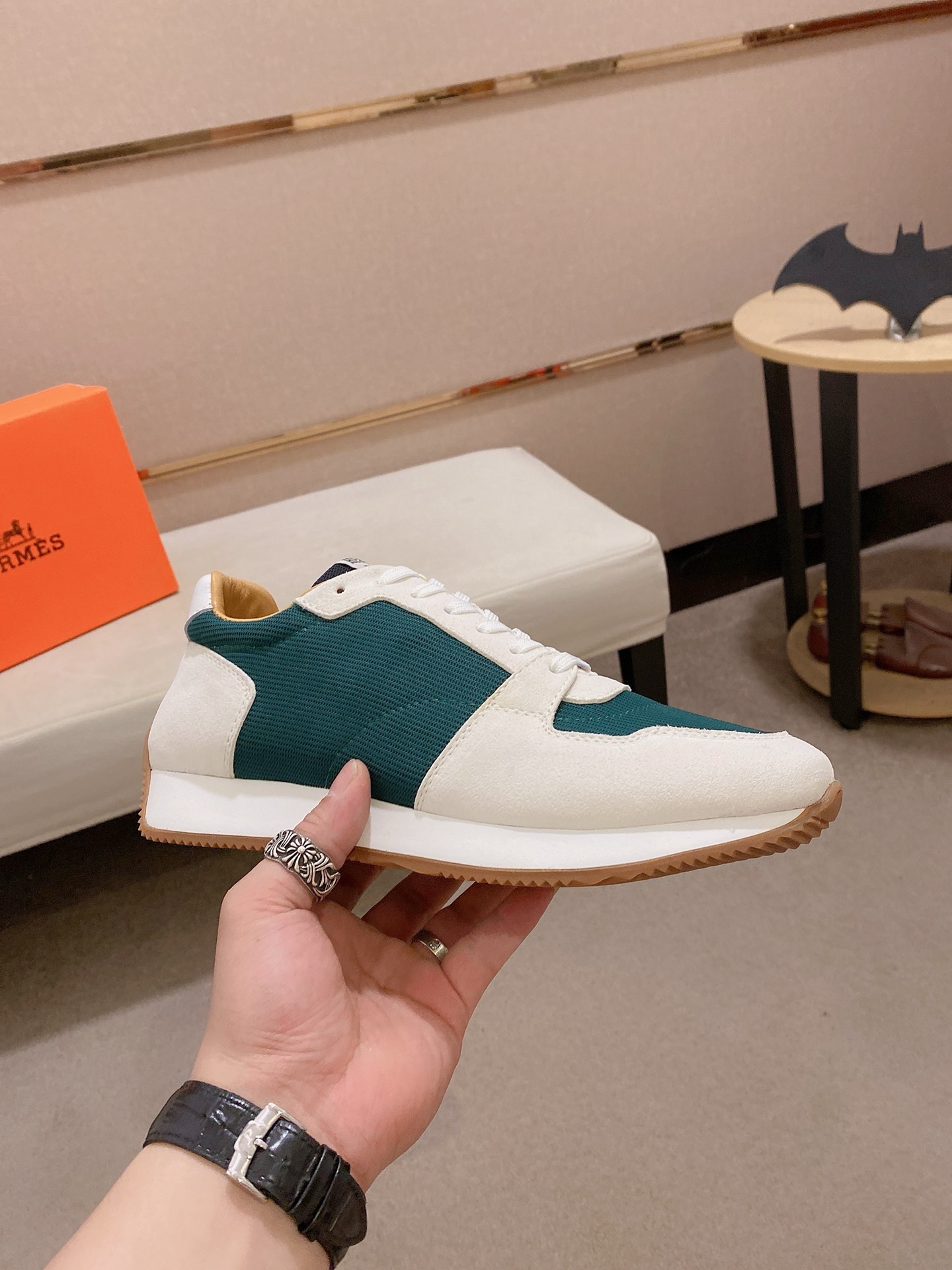 Hermes Men's Classic Sneakers - Italian Leather, Comfortable Fit, Sizes 38-44 5 i1742631592005 6245 0 3